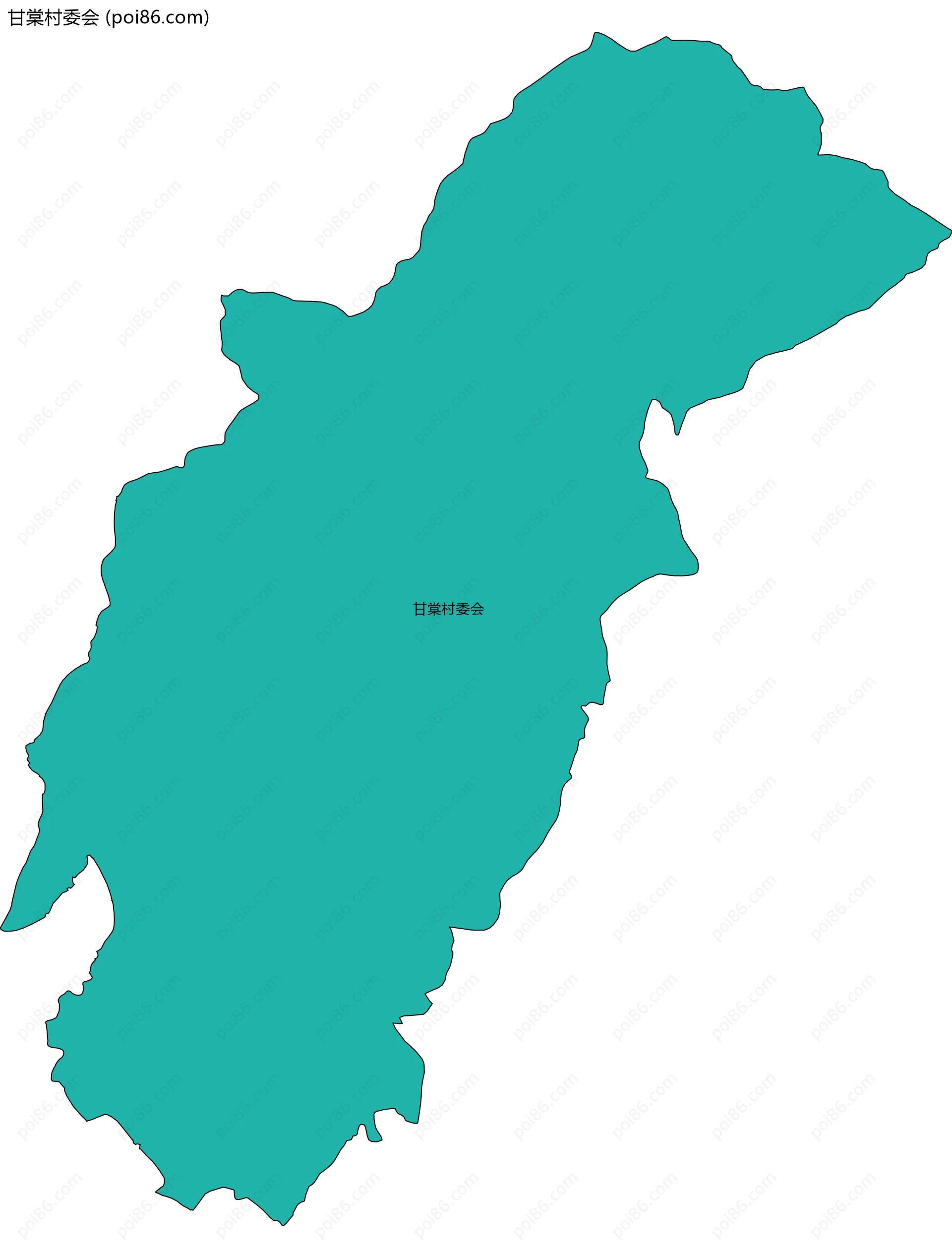 甘棠村委会边界地图