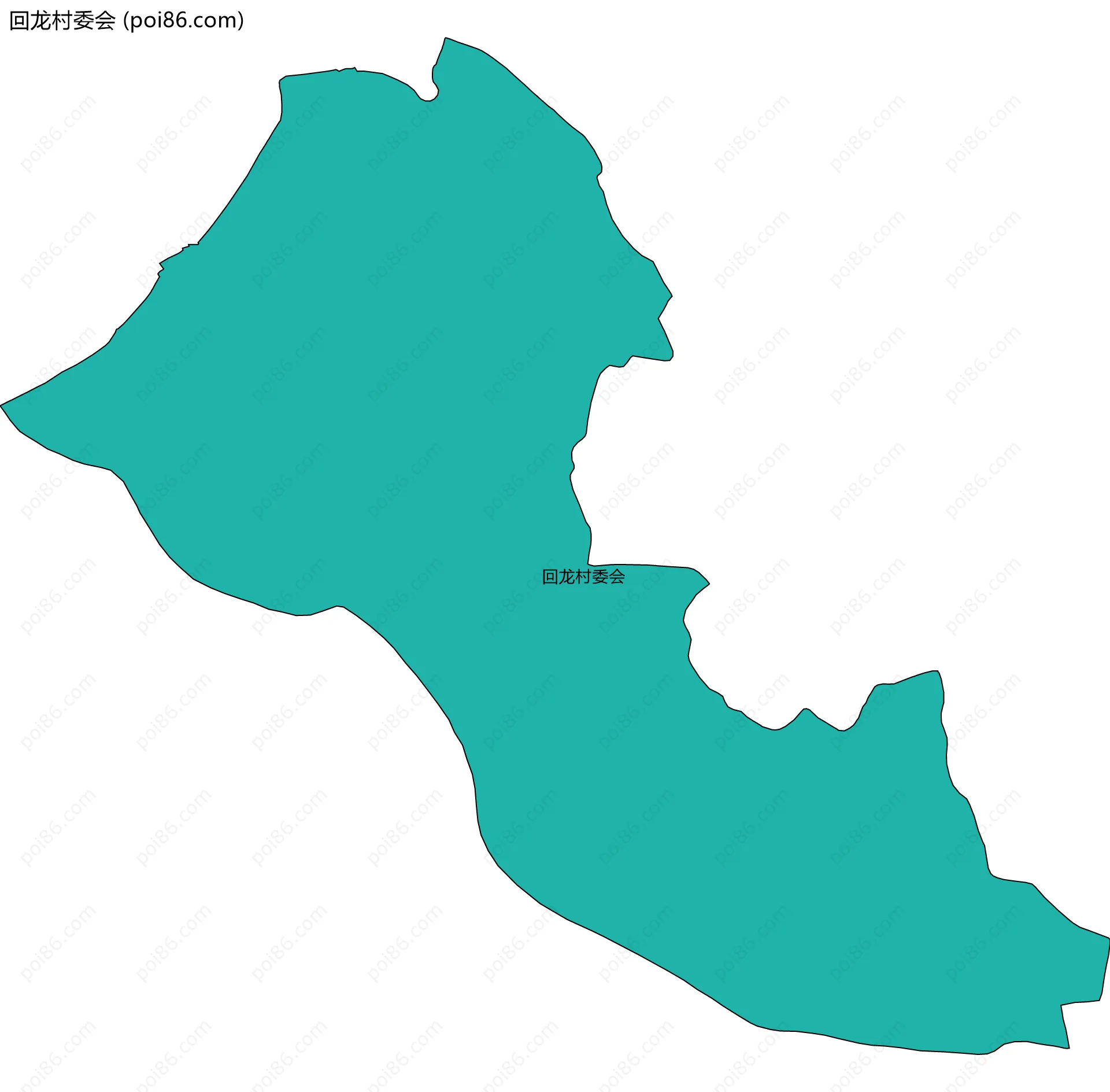 回龙村委会边界地图