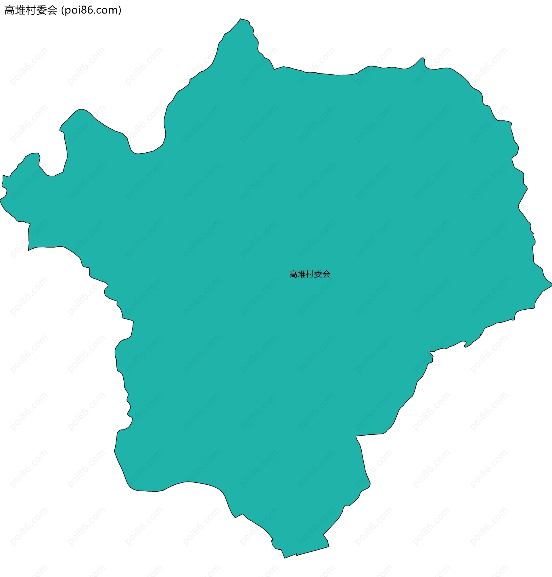 高堆村委会边界地图