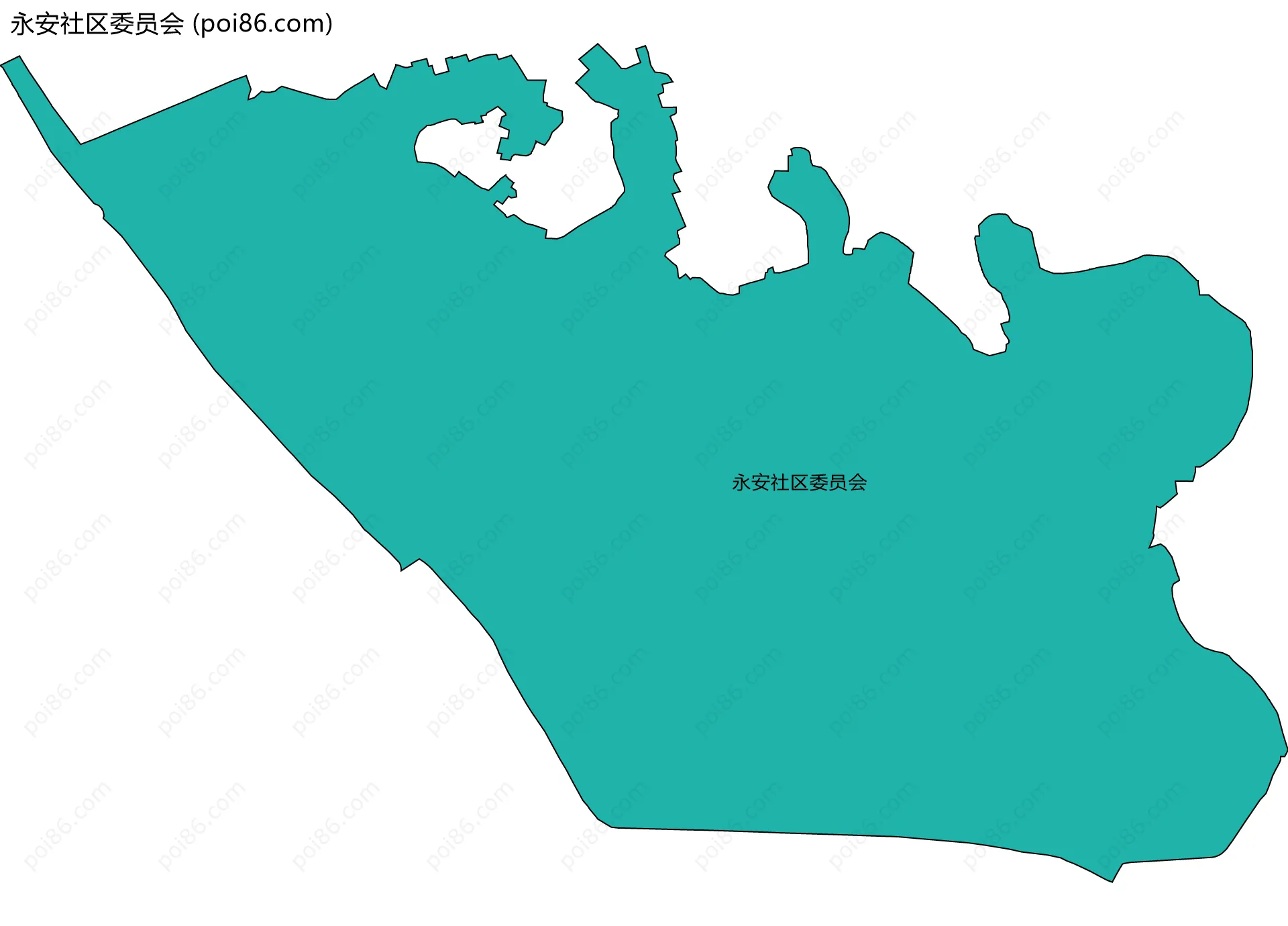 永安社区委员会边界地图