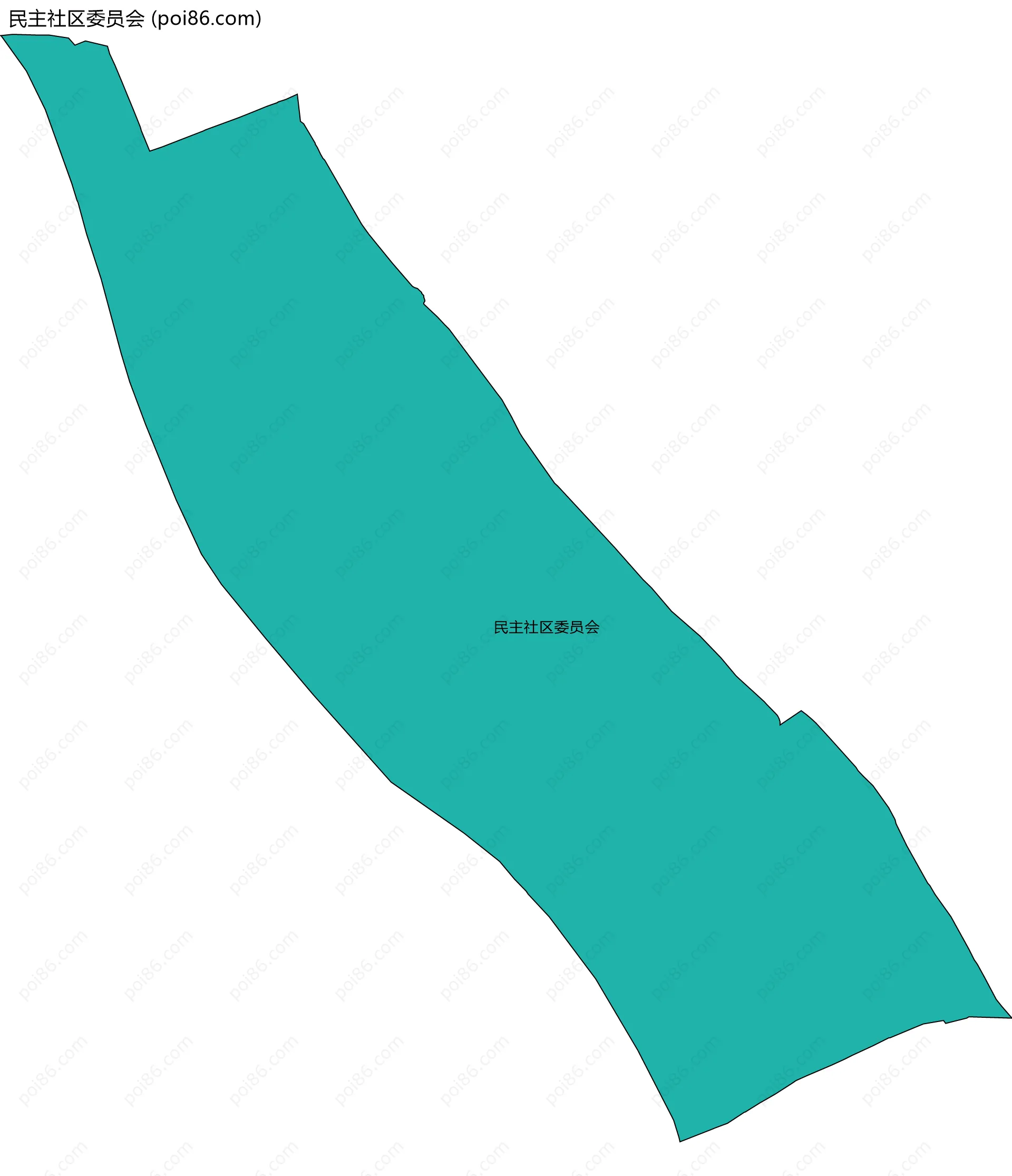 民主社区委员会边界地图