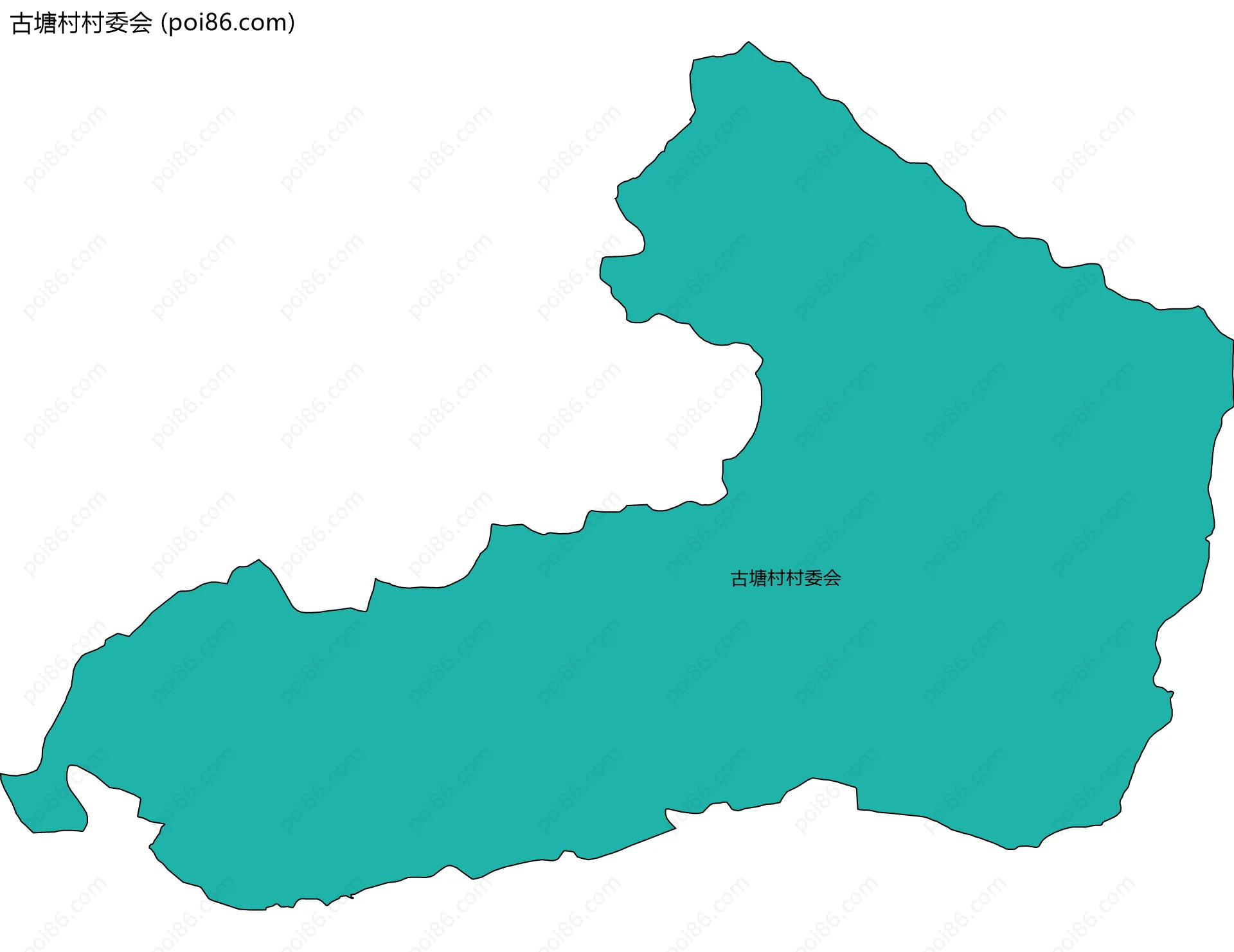 古塘村村委会边界地图