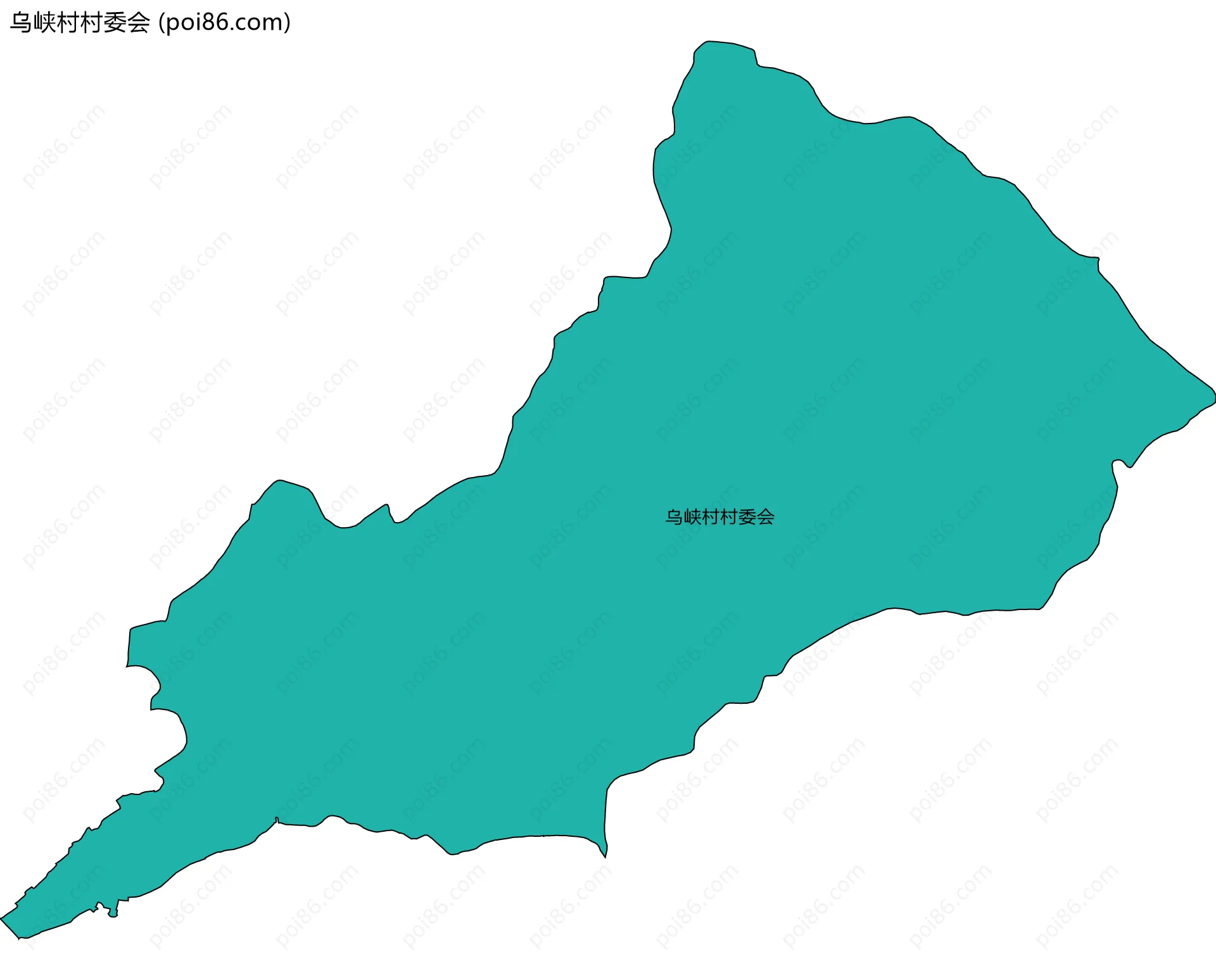 乌峡村村委会边界地图