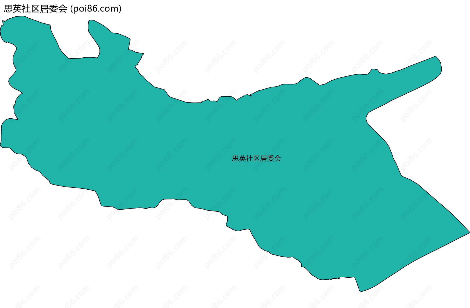 思英社区居委会边界地图