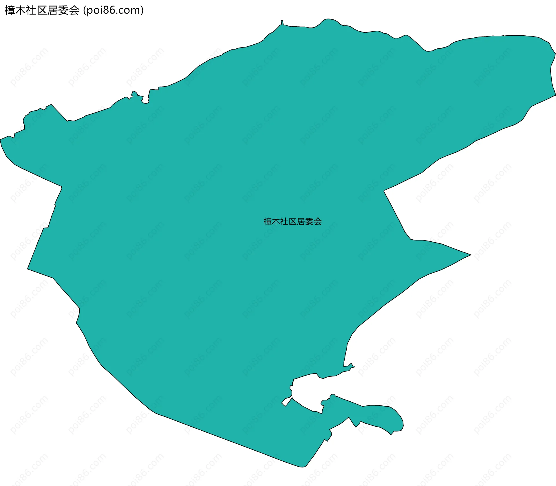 樟木社区居委会边界地图