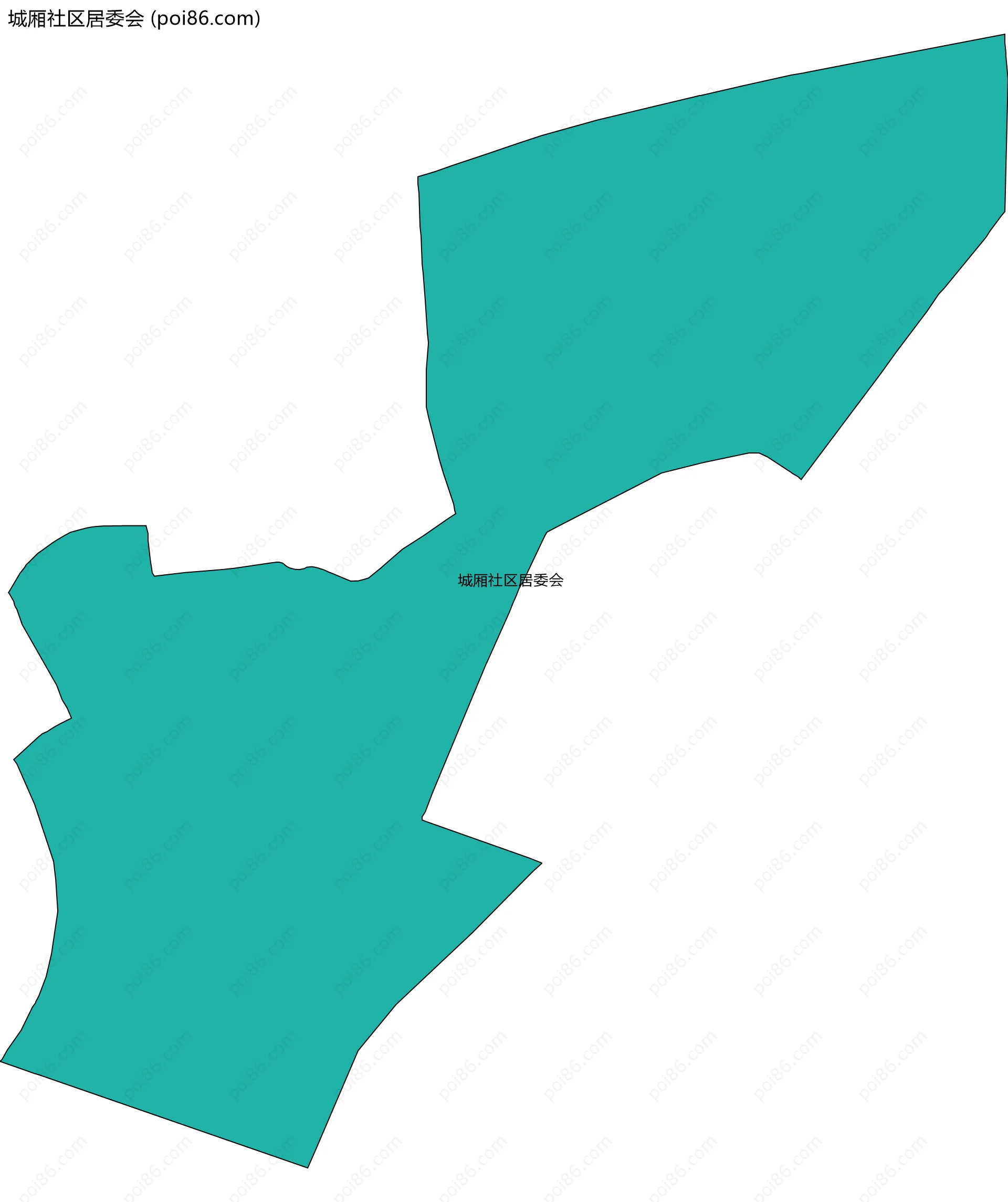 城厢社区居委会边界地图