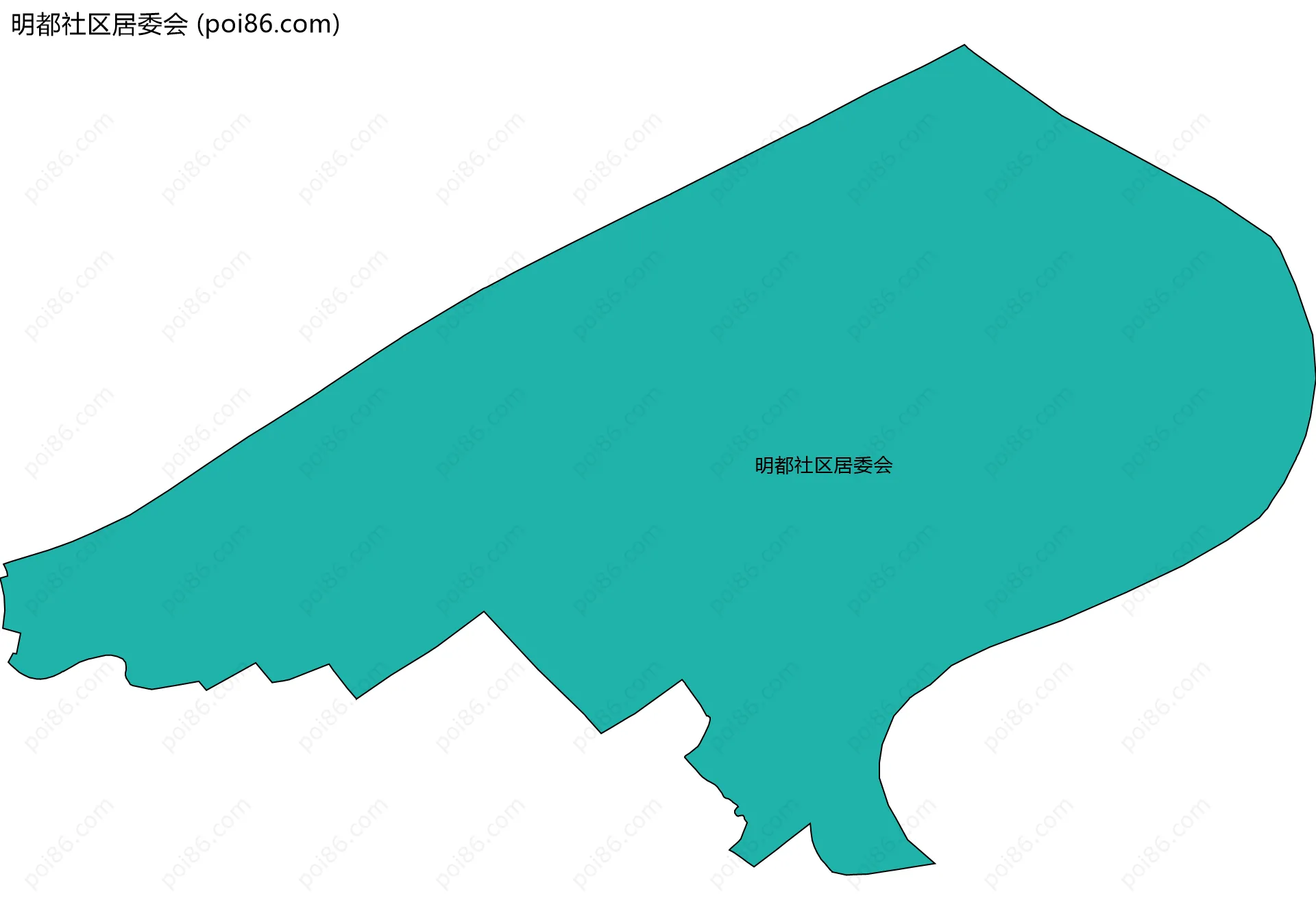 明都社区居委会边界地图