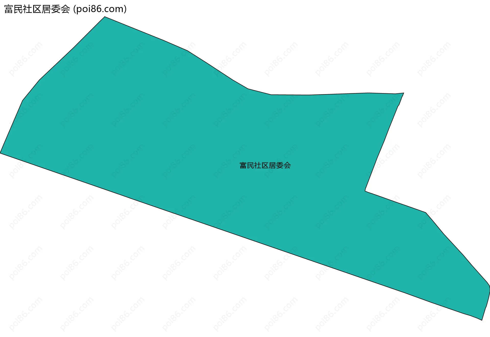 富民社区居委会边界地图