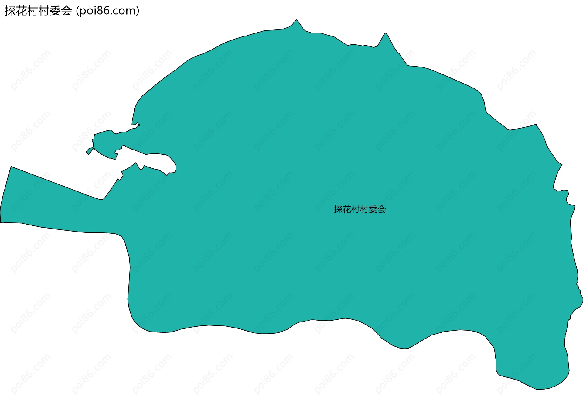 探花村村委会边界地图