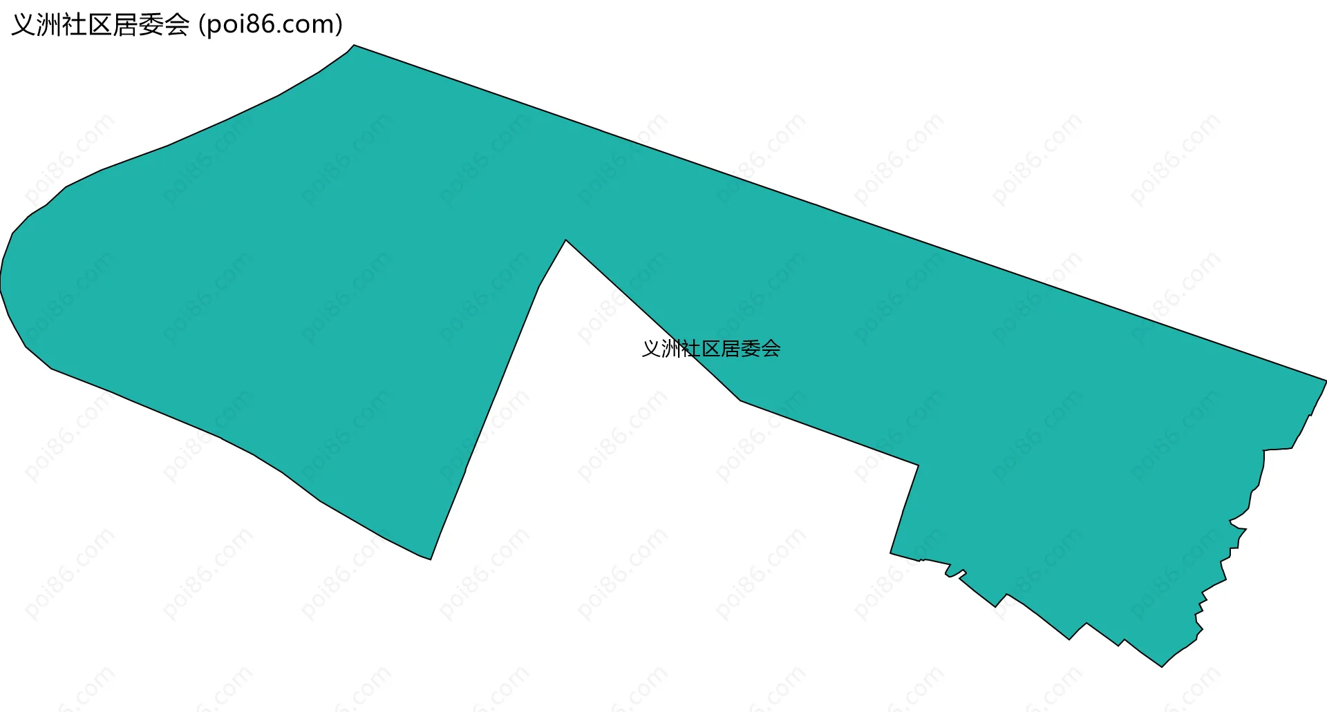 义洲社区居委会边界地图