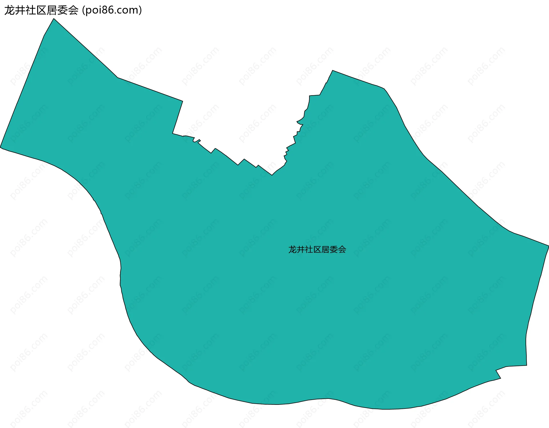 龙井社区居委会边界地图