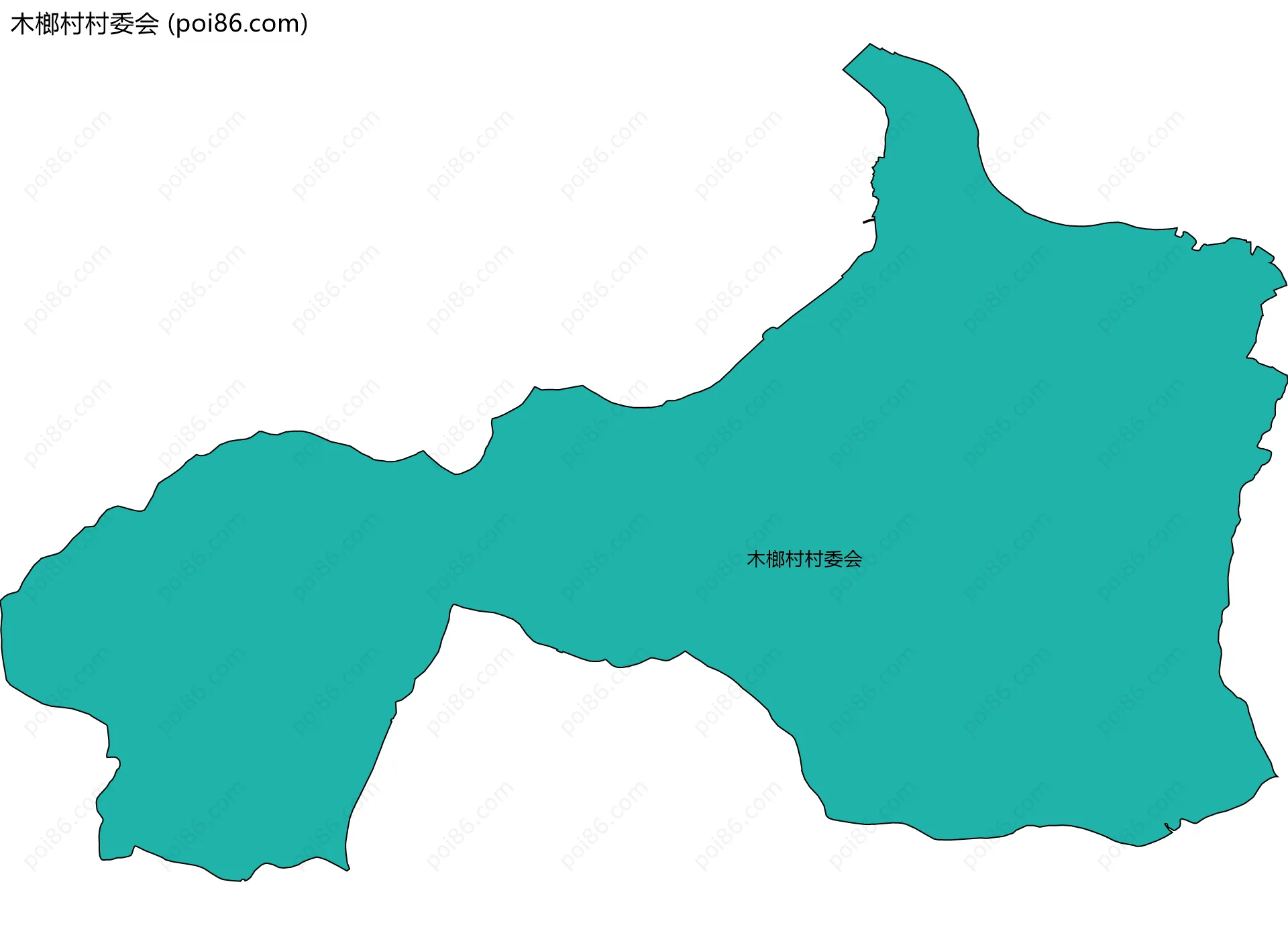 木榔村村委会边界地图