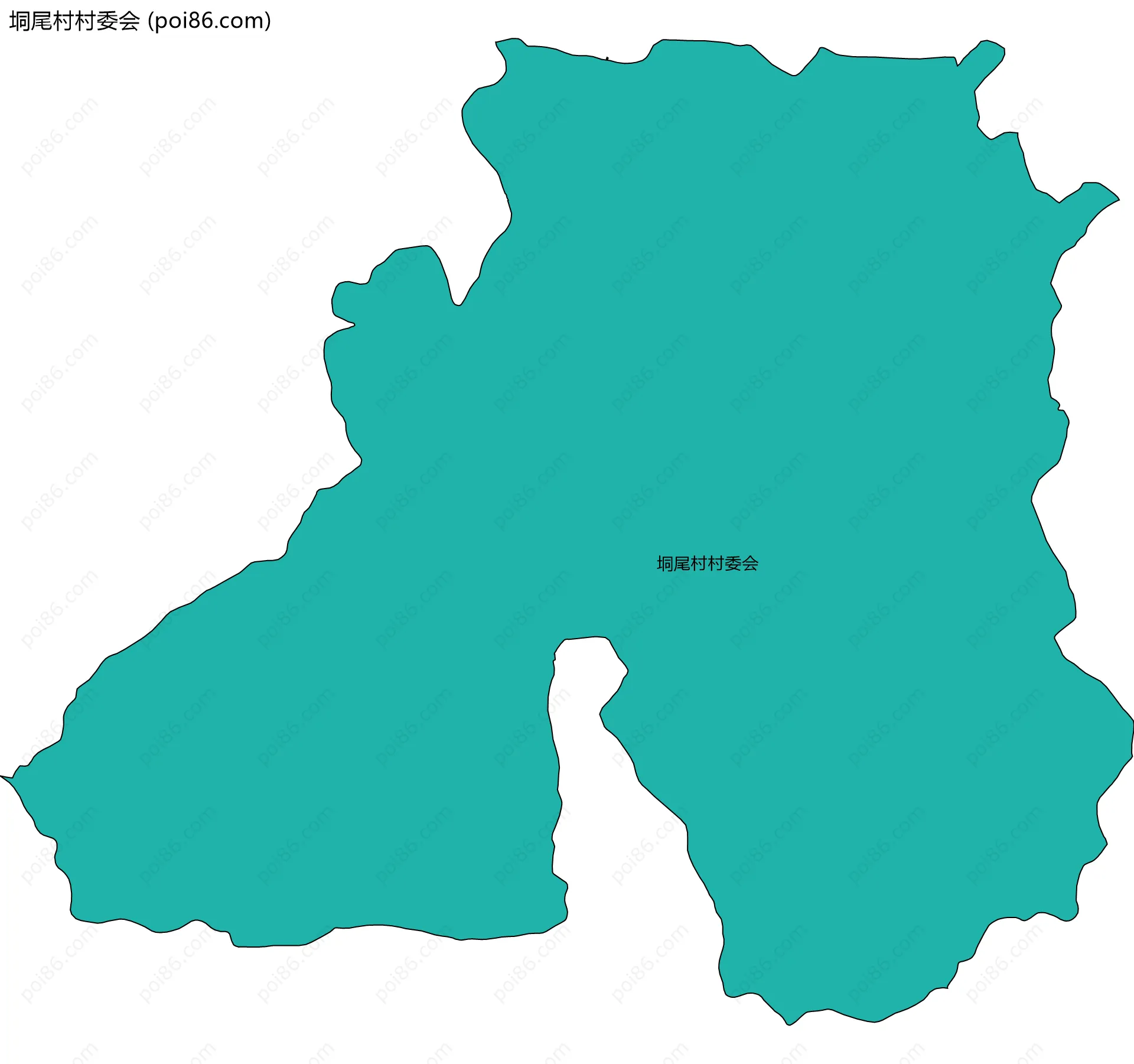 垌尾村村委会边界地图