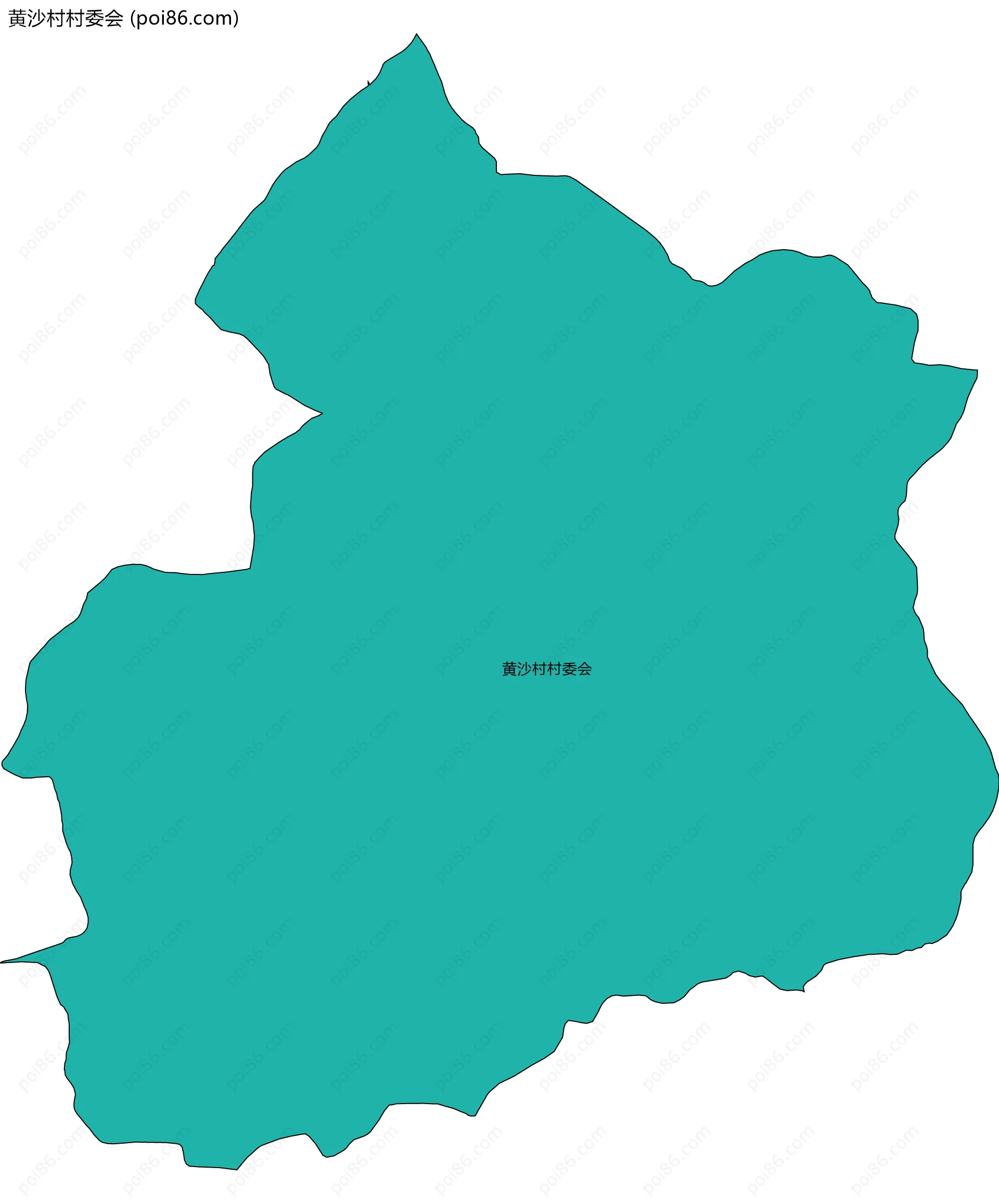 黄沙村村委会边界地图