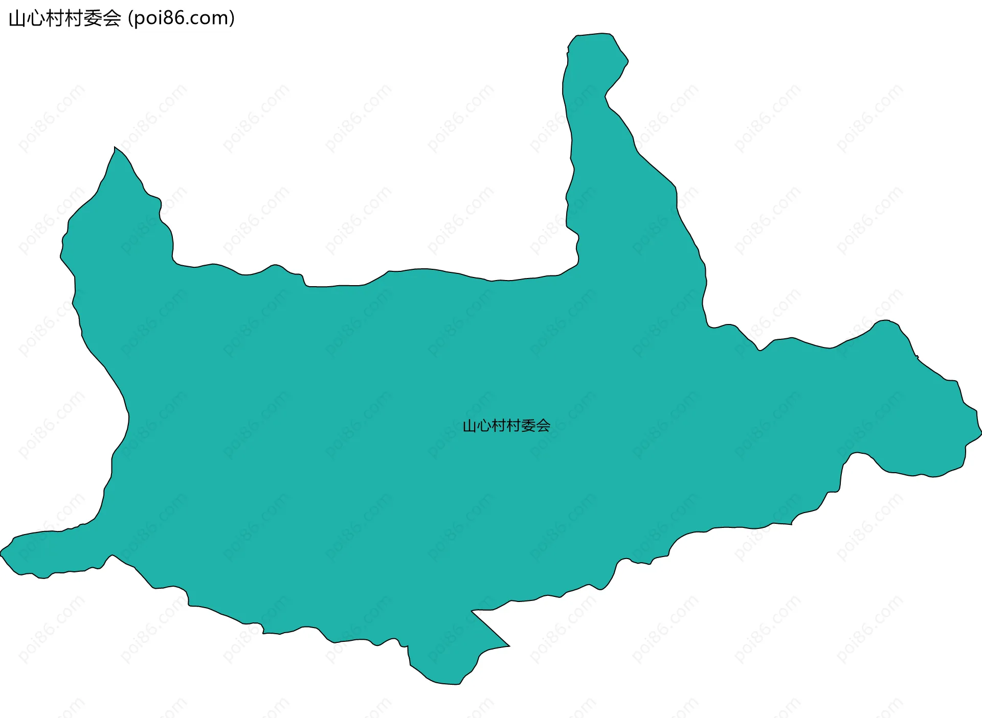 山心村村委会边界地图