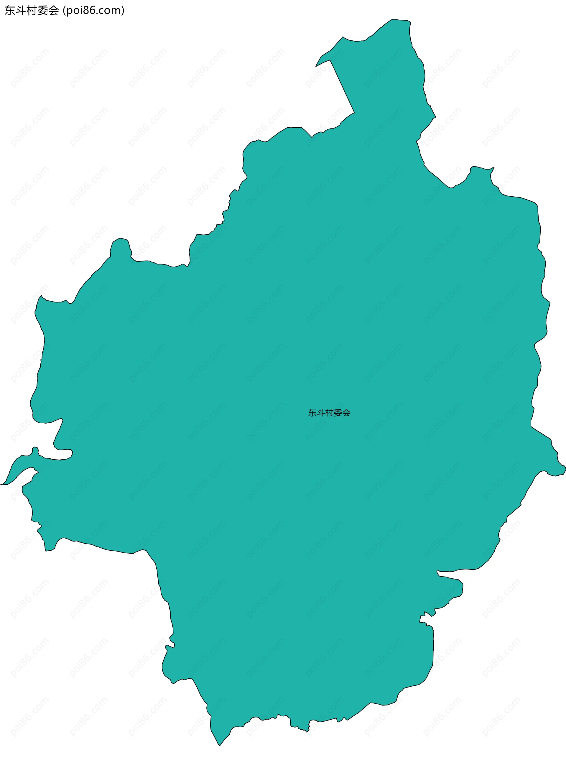 东斗村委会边界地图