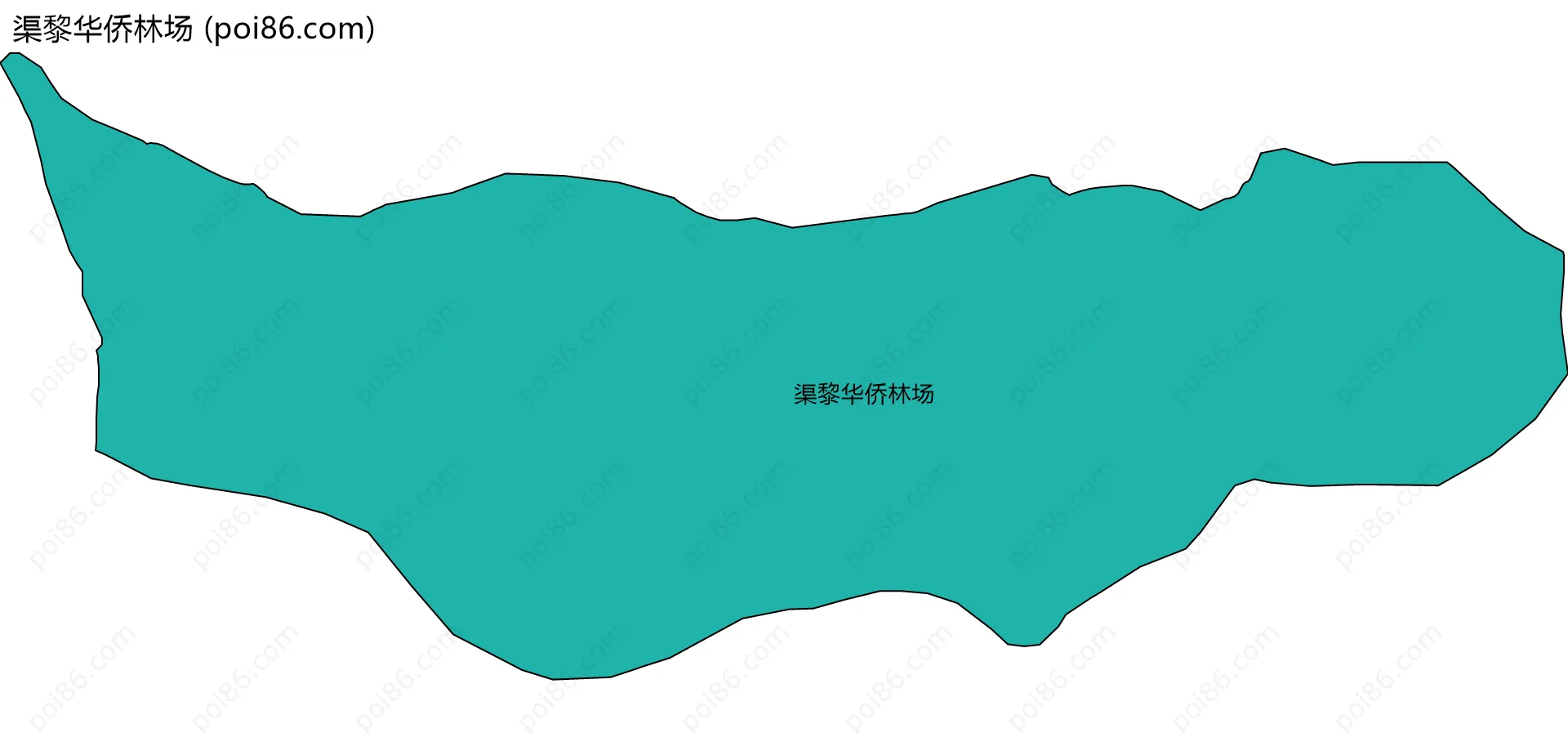 渠黎华侨林场边界地图