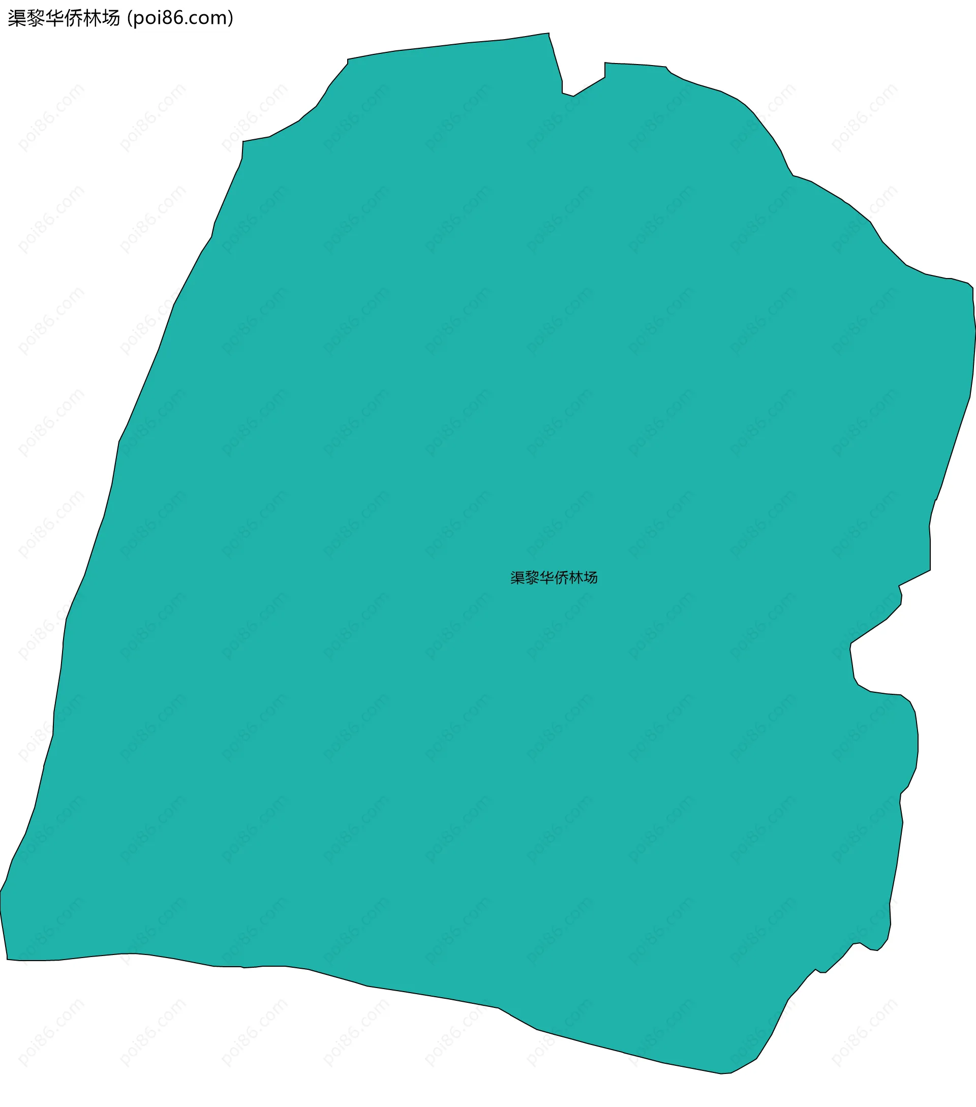 渠黎华侨林场边界地图