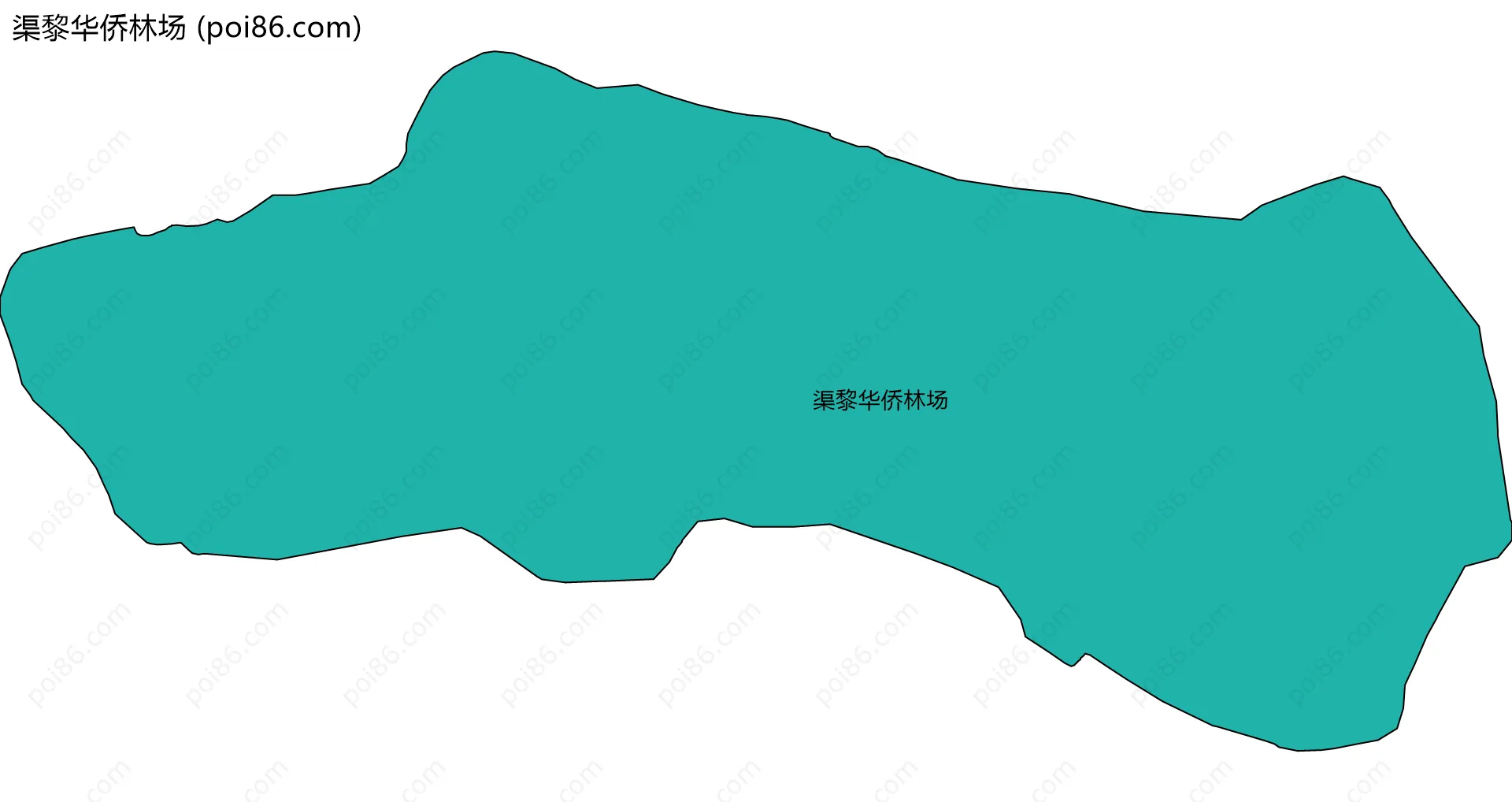 渠黎华侨林场边界地图