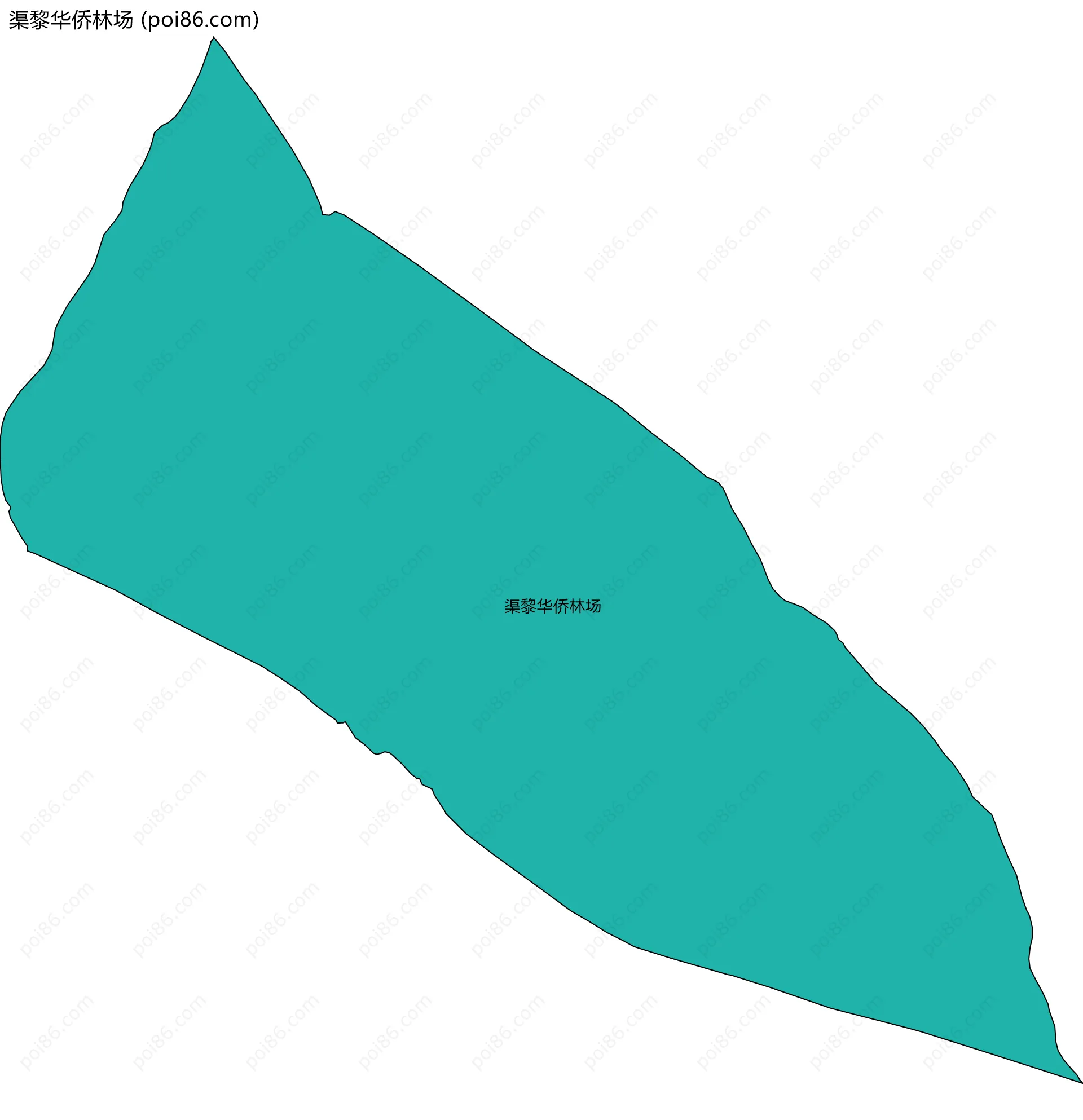 渠黎华侨林场边界地图