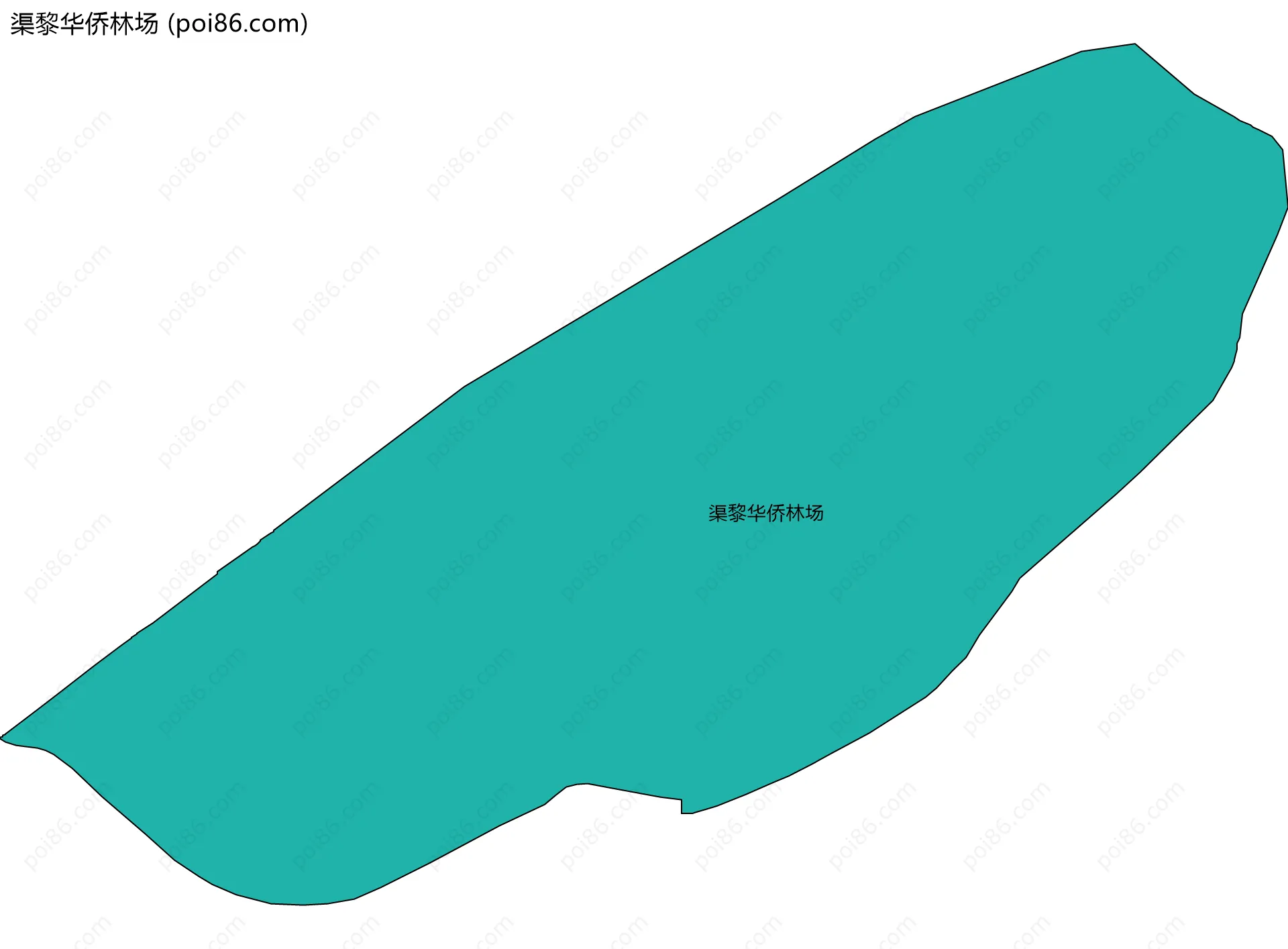 渠黎华侨林场边界地图