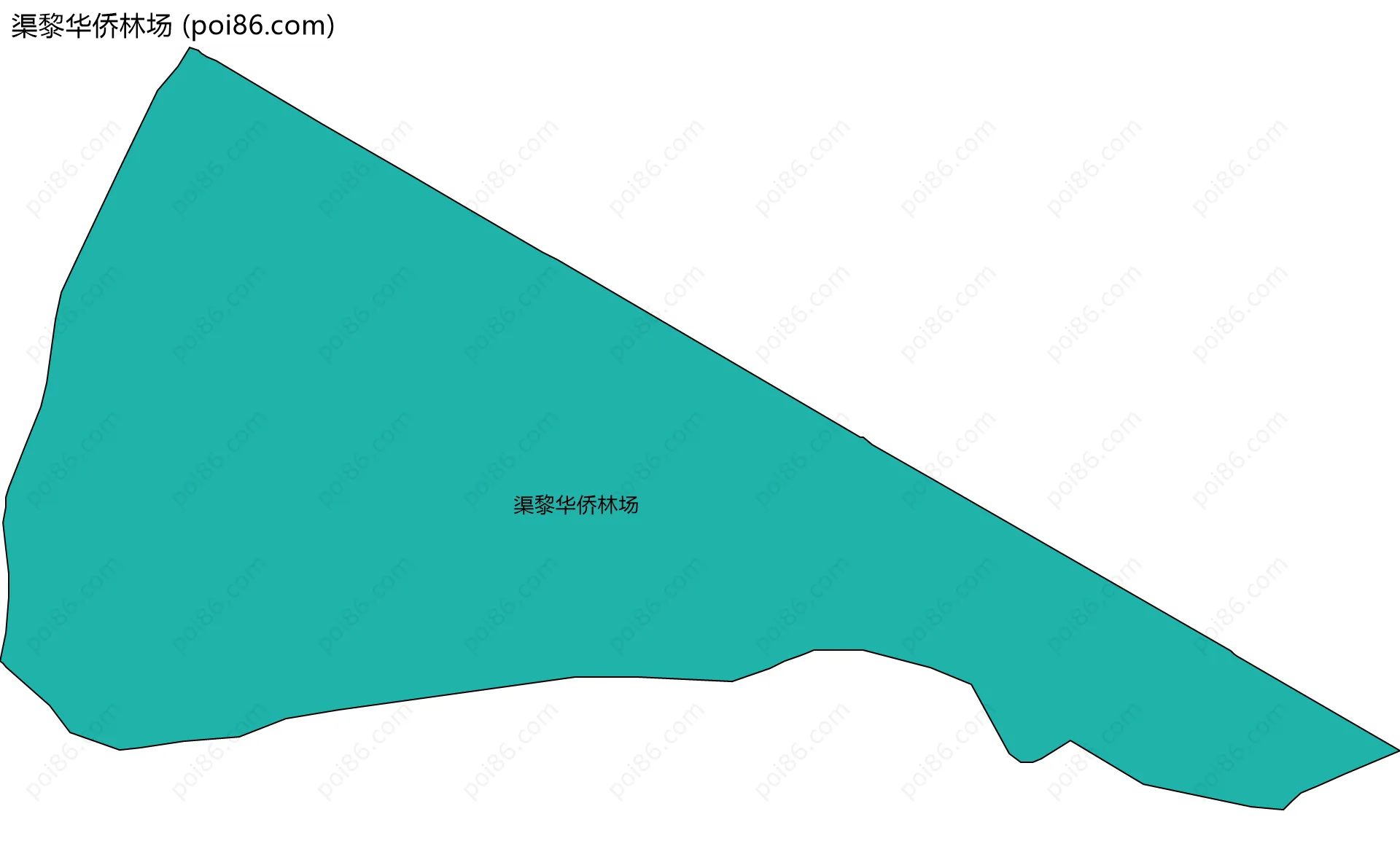 渠黎华侨林场边界地图