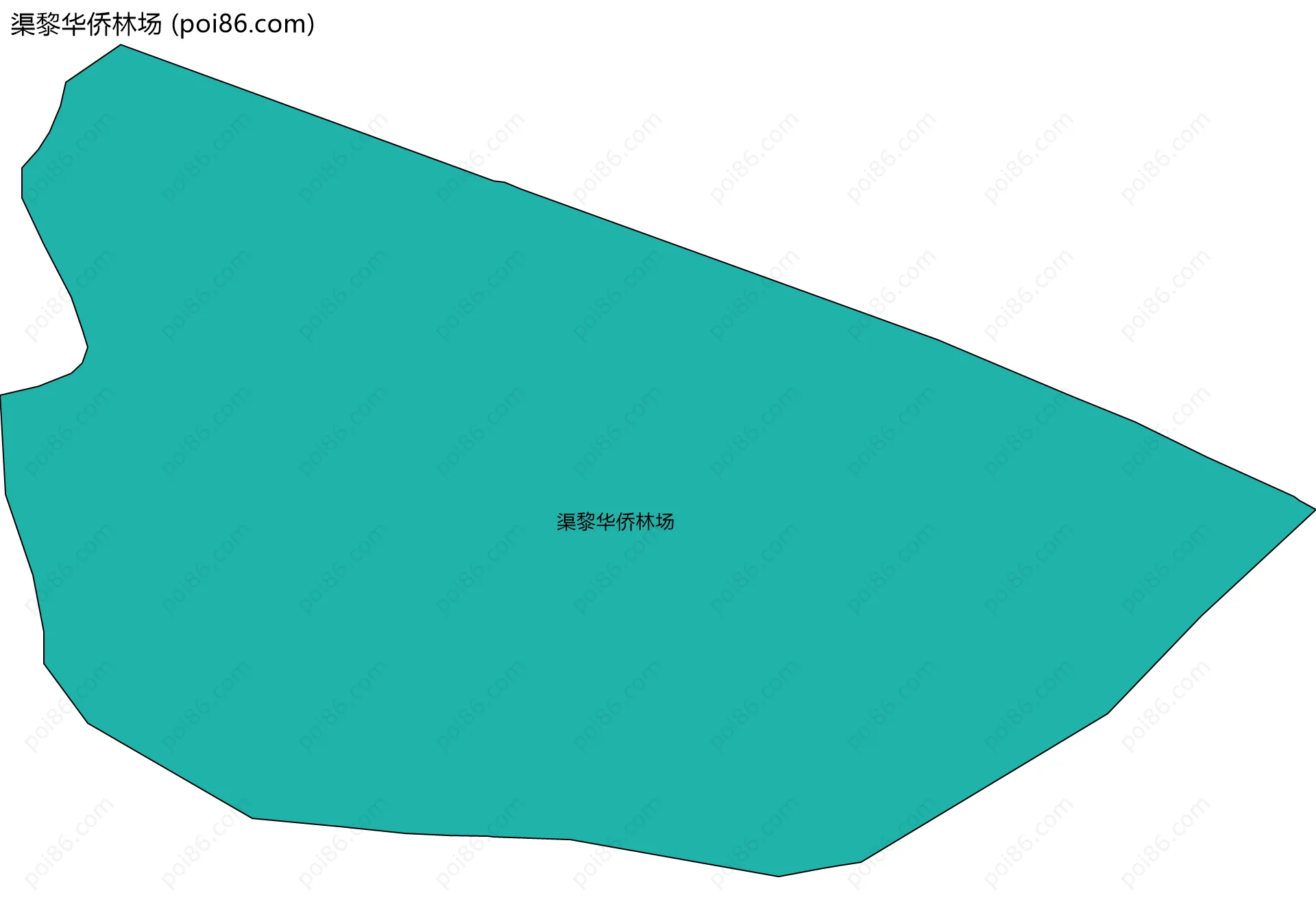 渠黎华侨林场边界地图