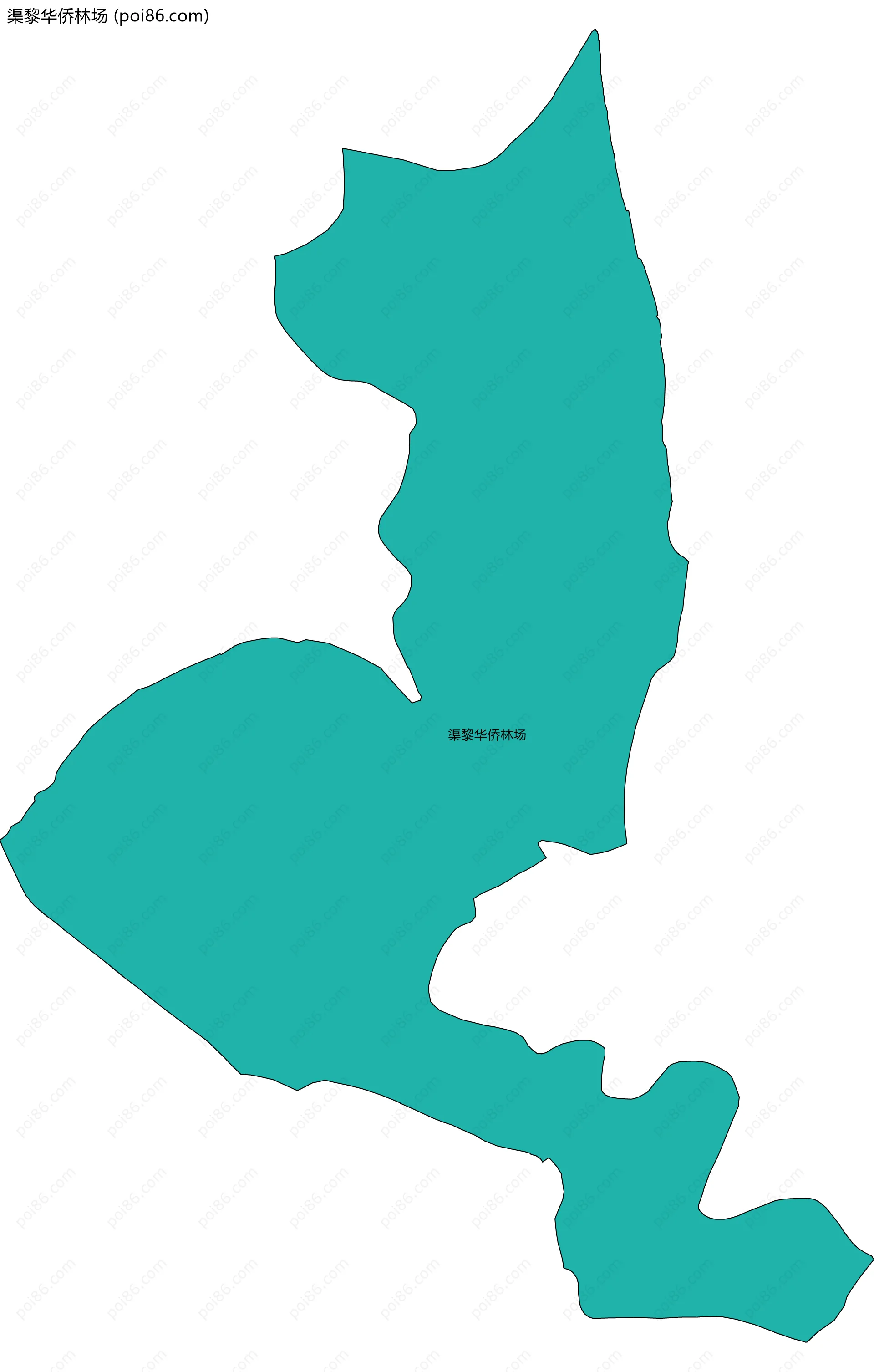 渠黎华侨林场边界地图