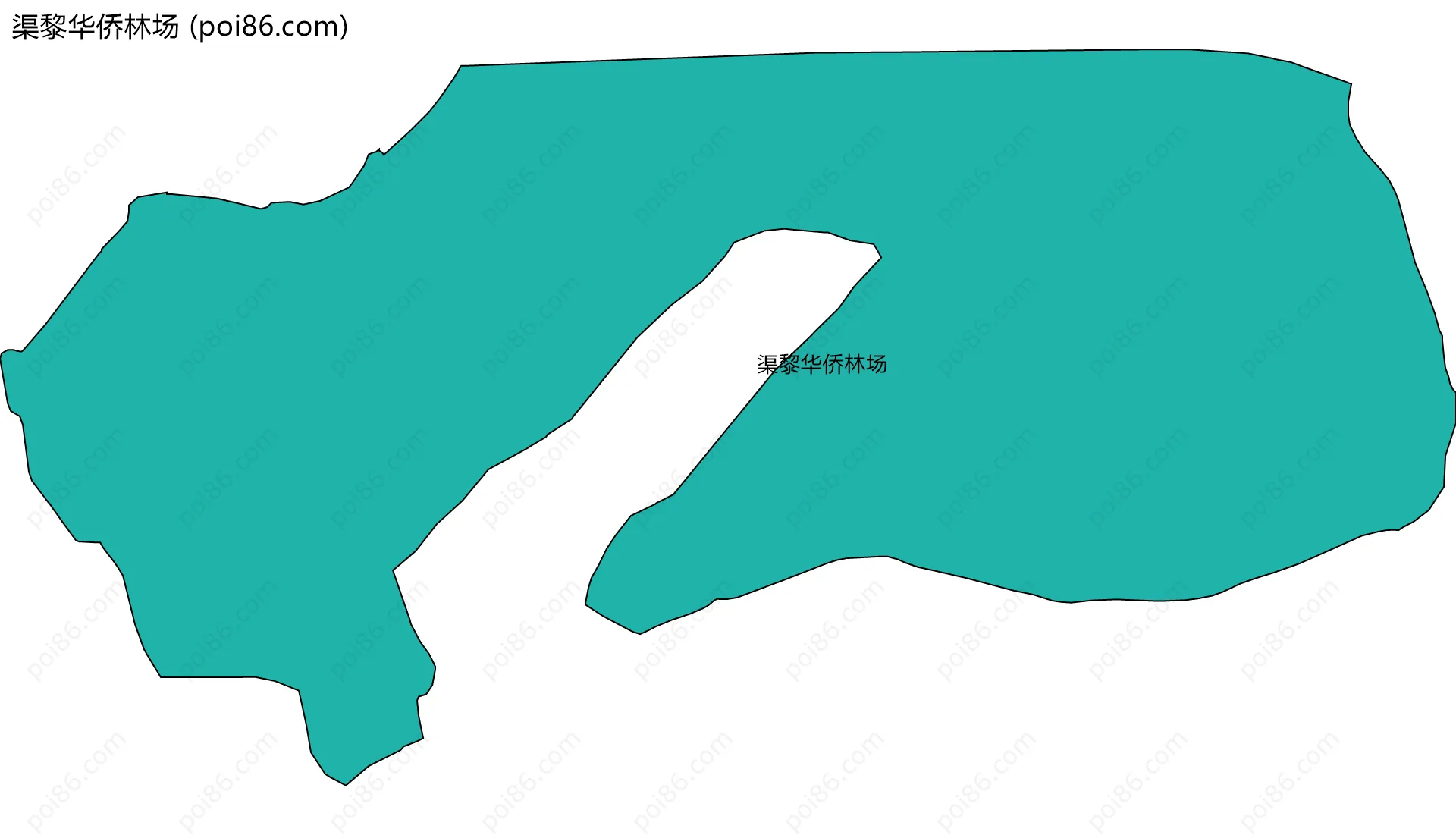 渠黎华侨林场边界地图