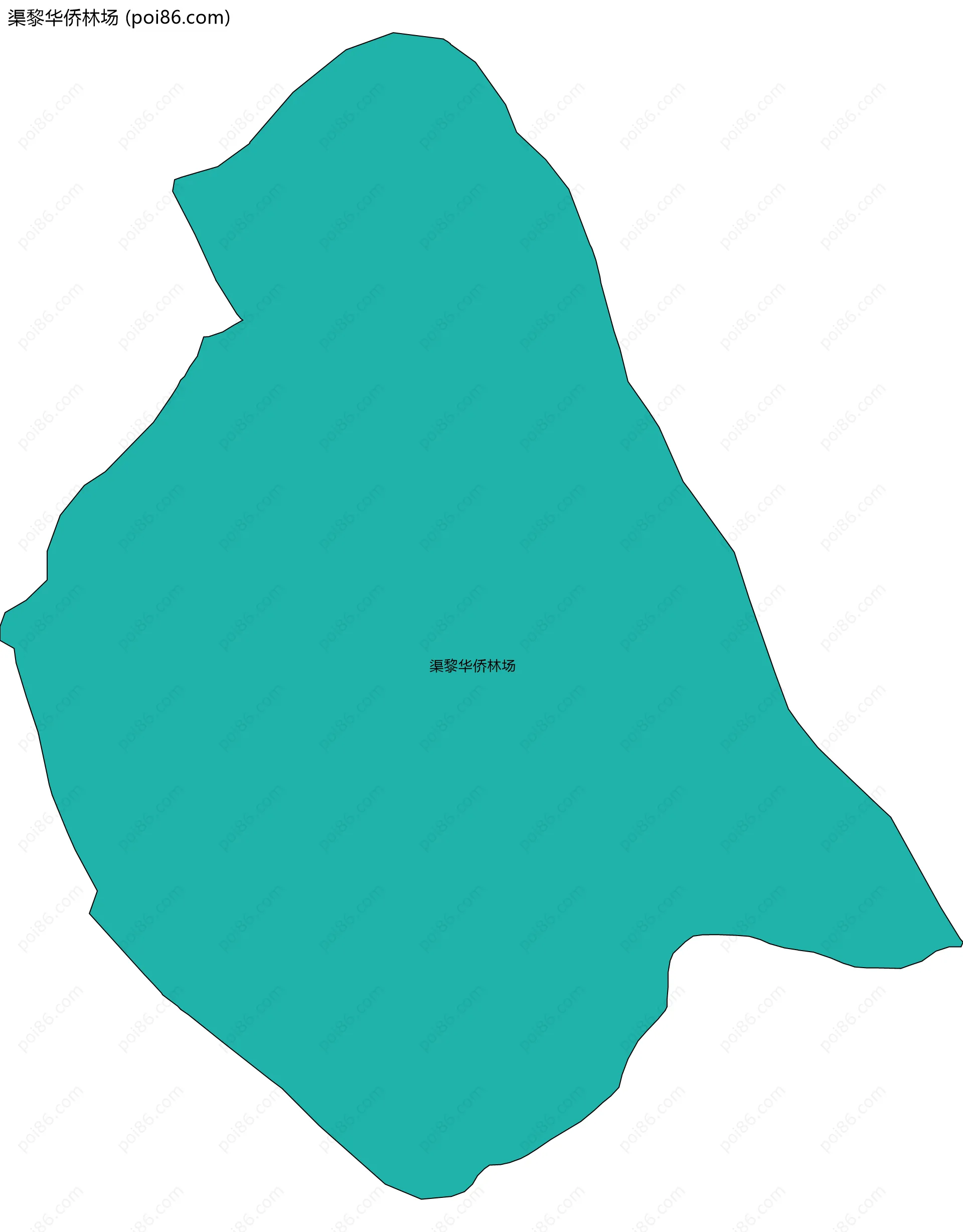 渠黎华侨林场边界地图