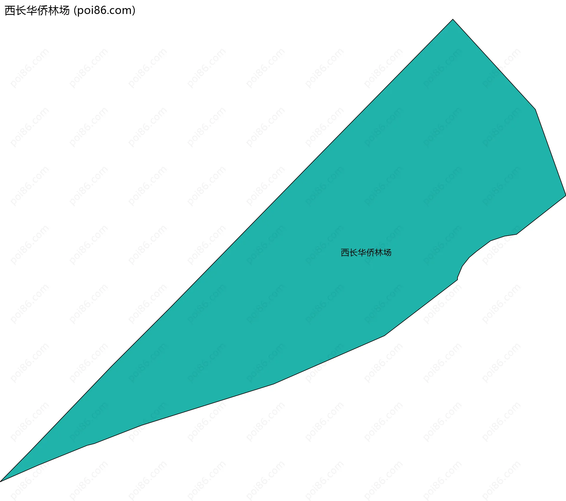 西长华侨林场边界地图