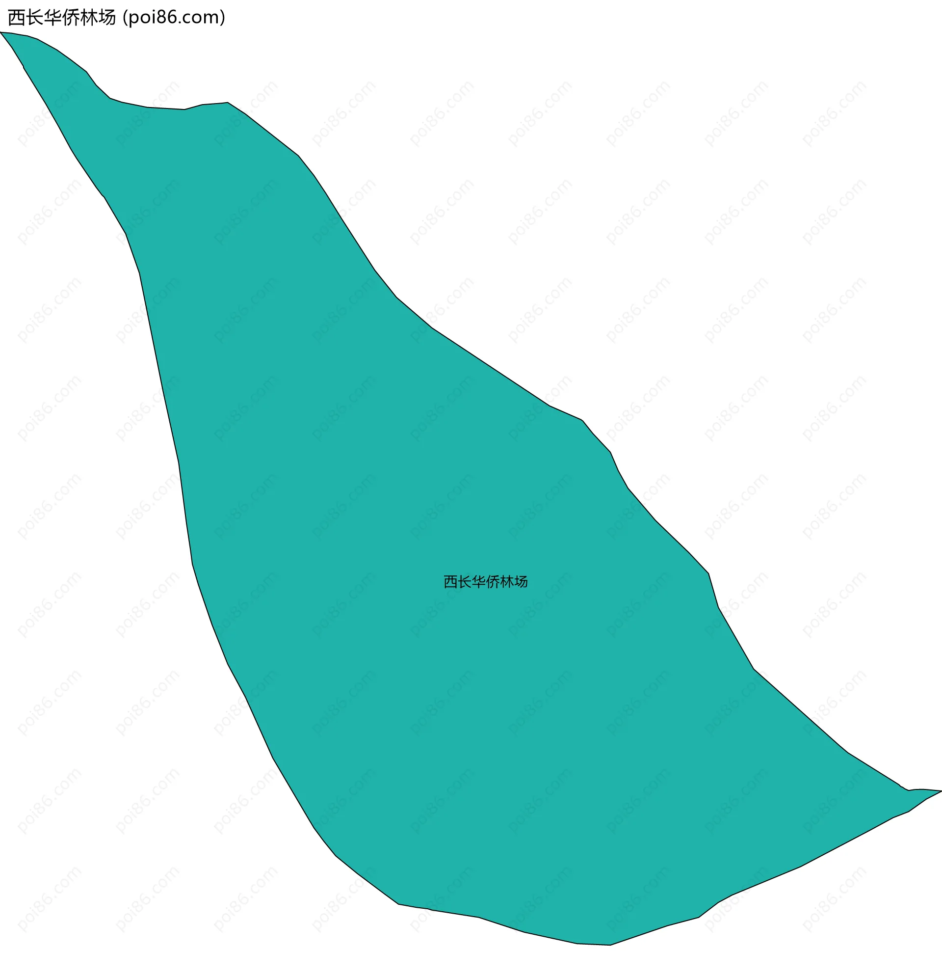 西长华侨林场边界地图