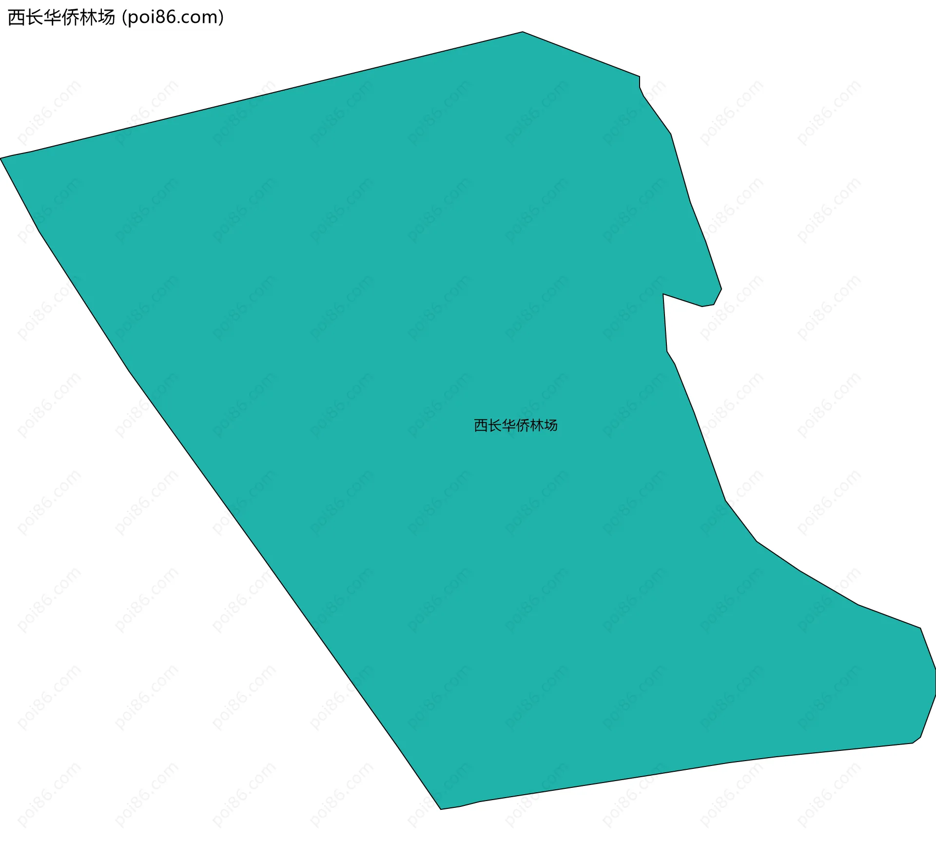 西长华侨林场边界地图