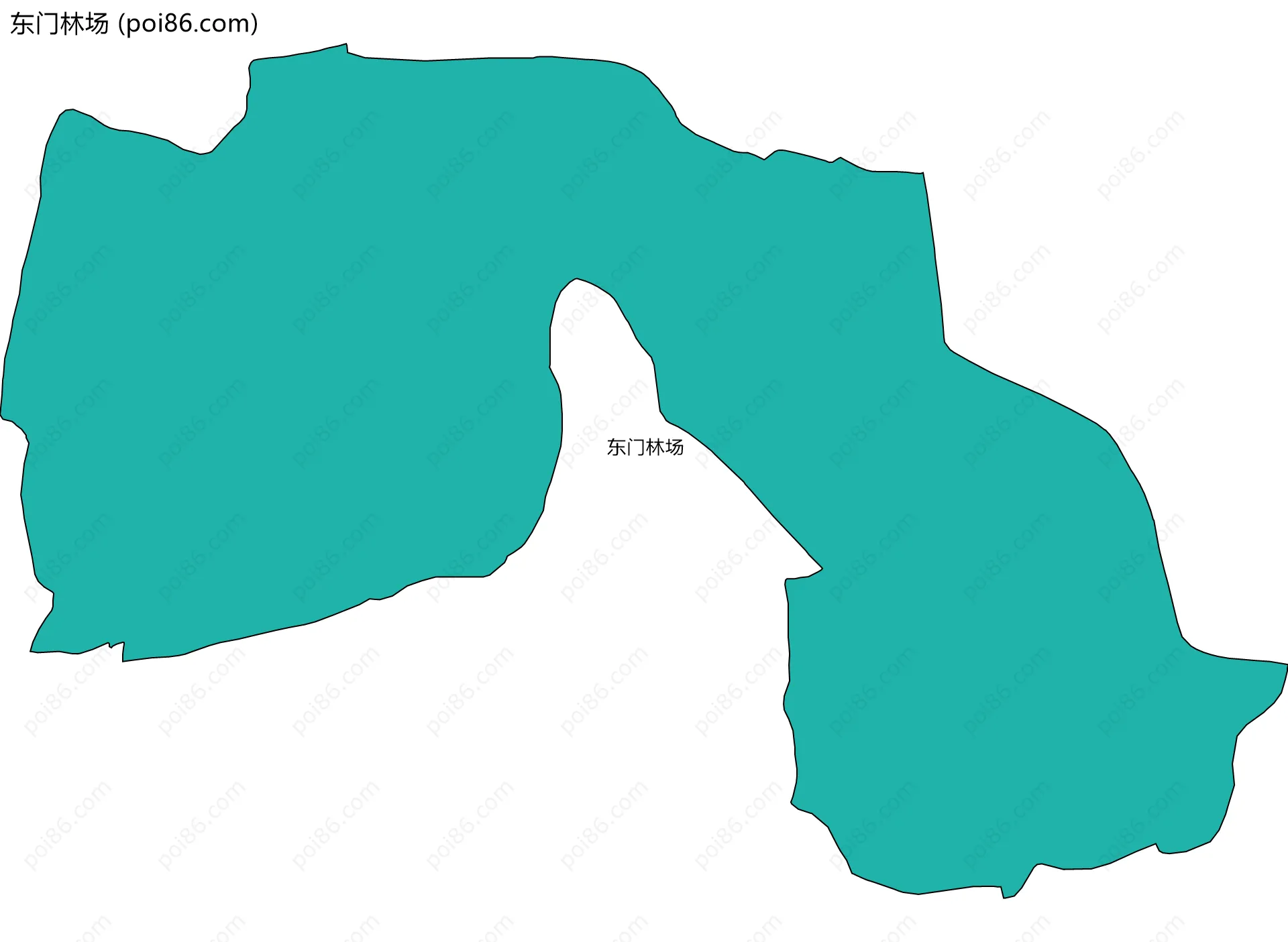 东门林场边界地图