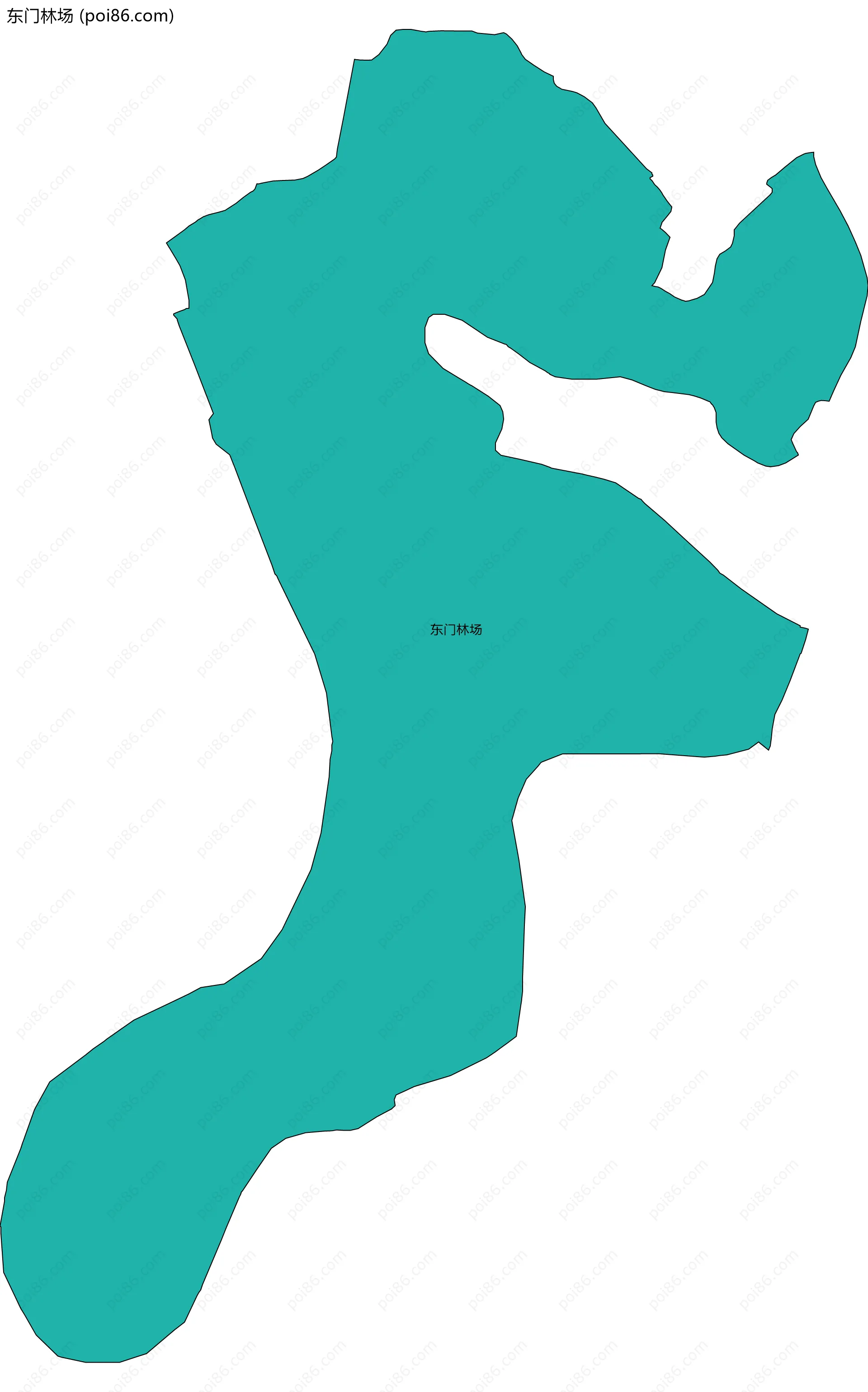 东门林场边界地图