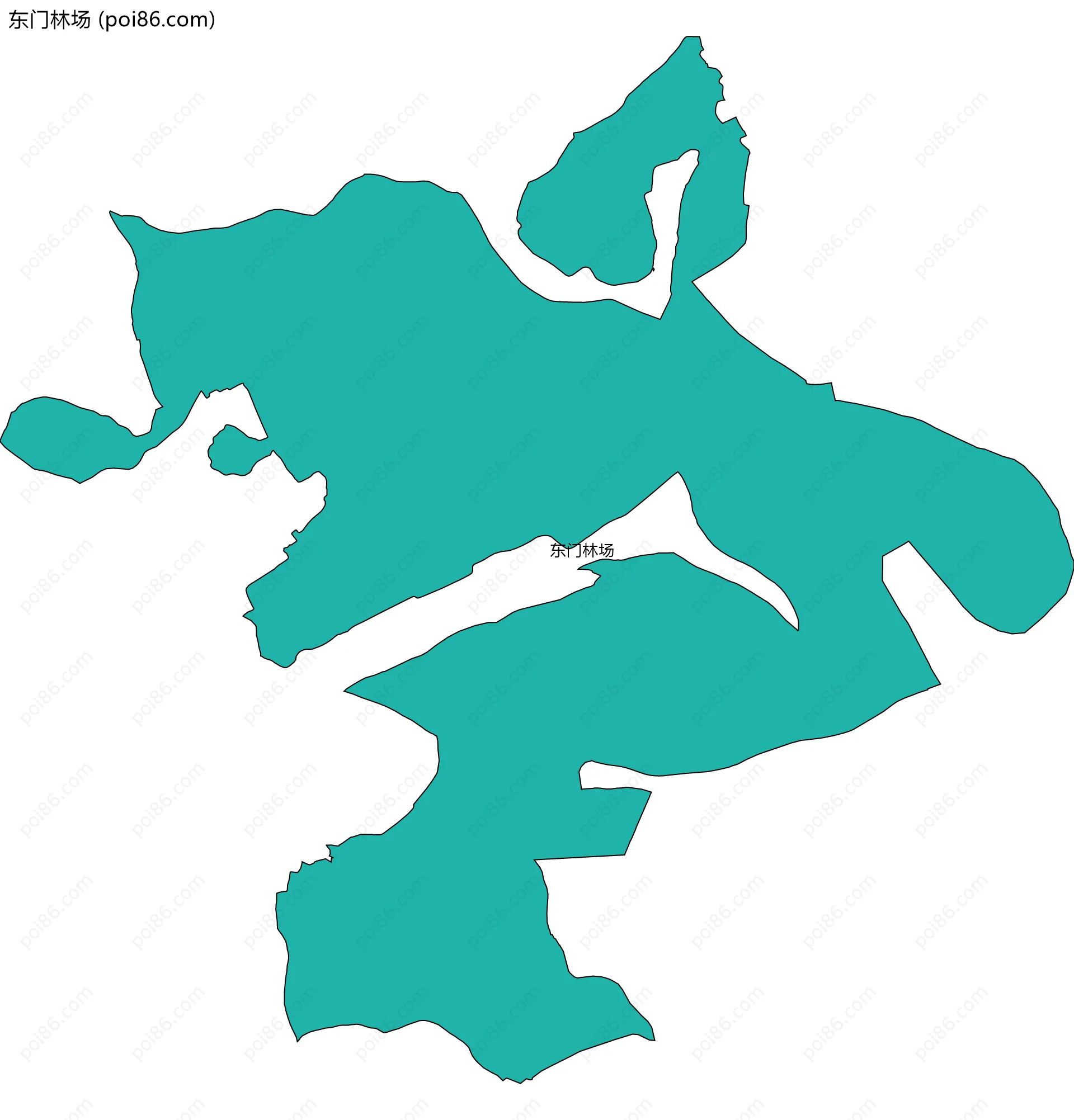 东门林场边界地图