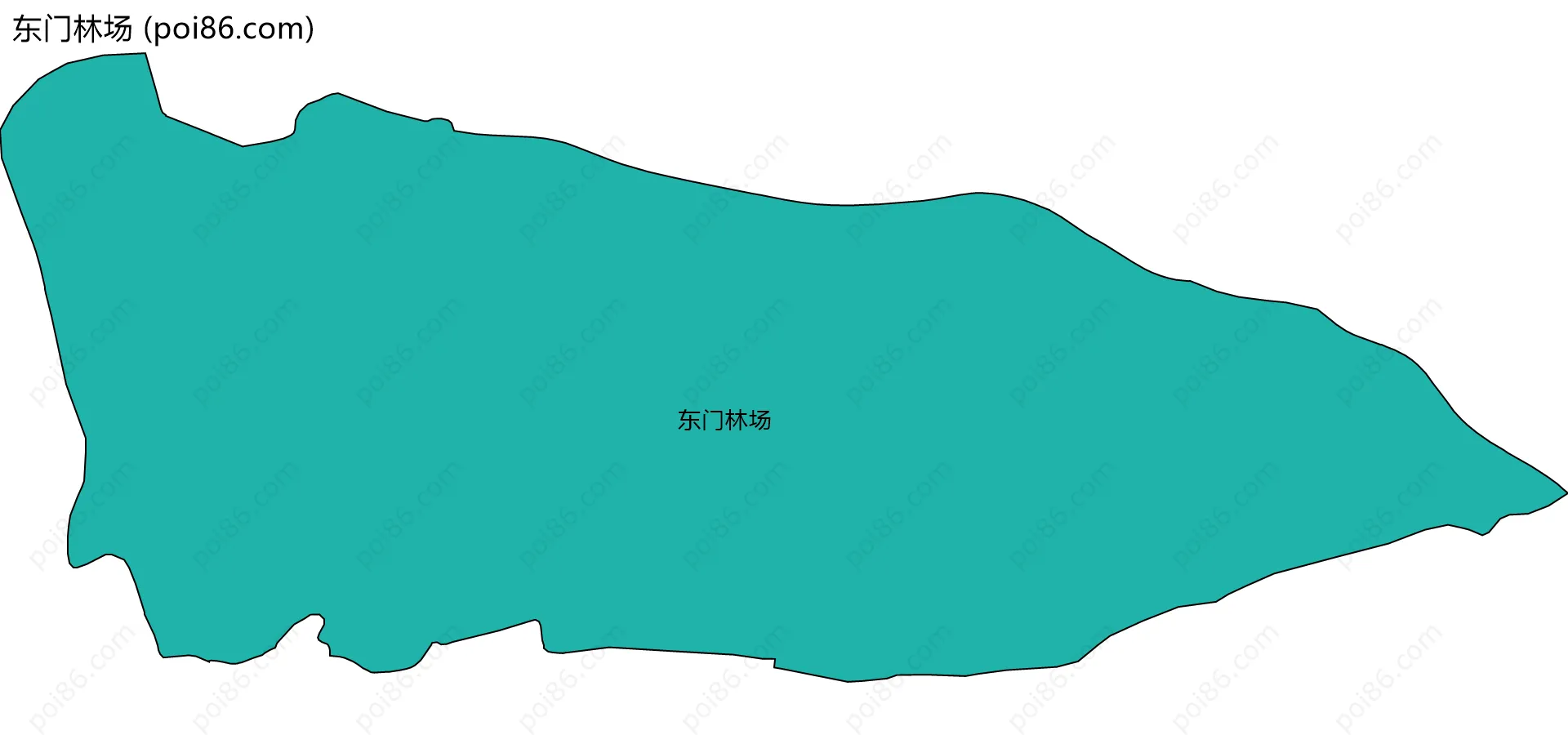 东门林场边界地图