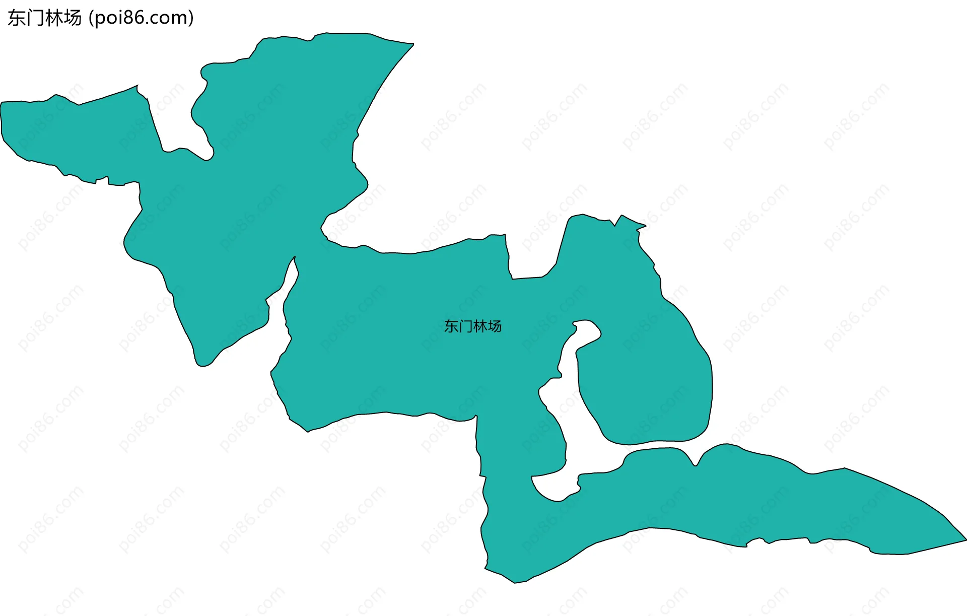 东门林场边界地图