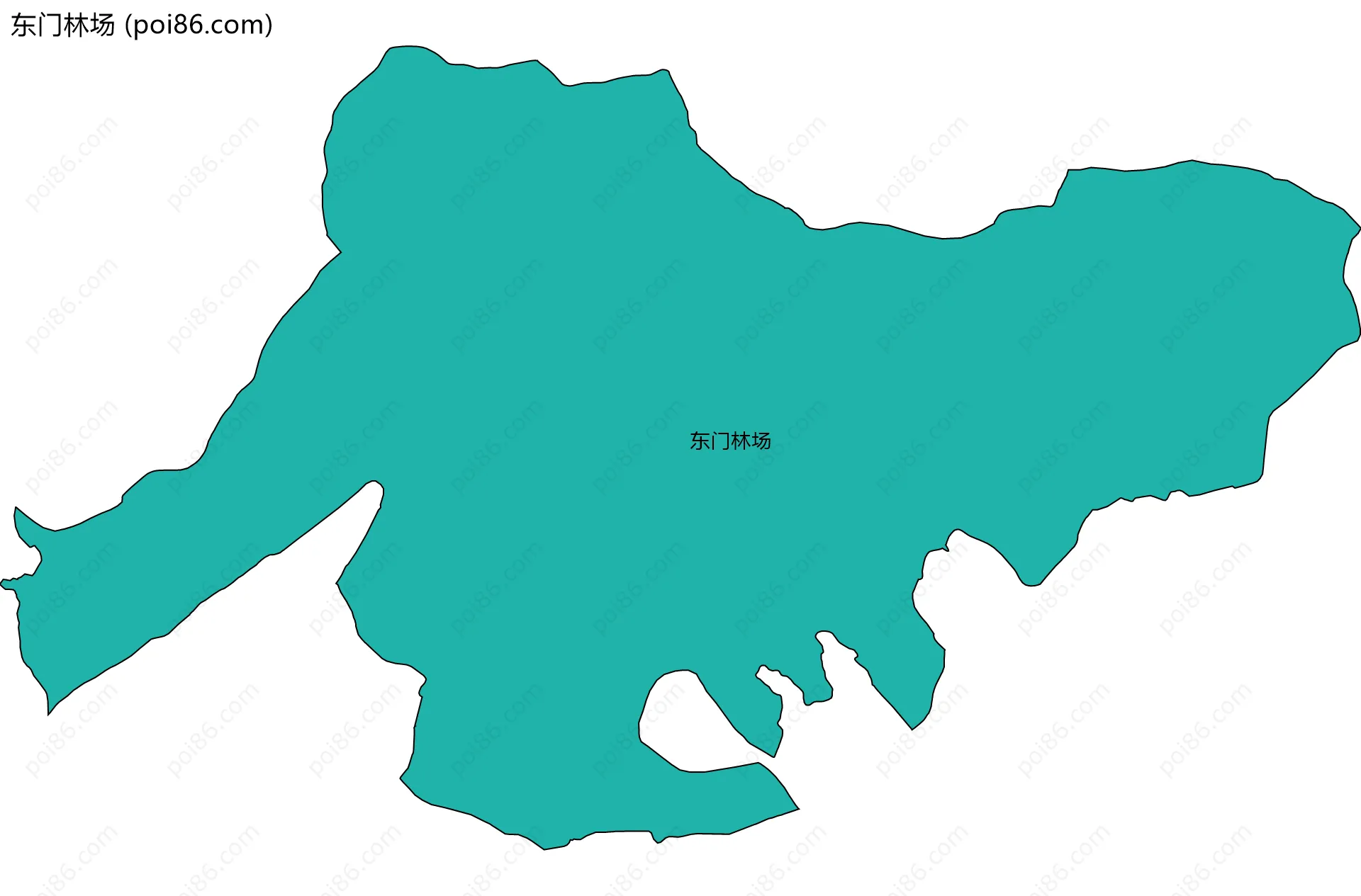 东门林场边界地图