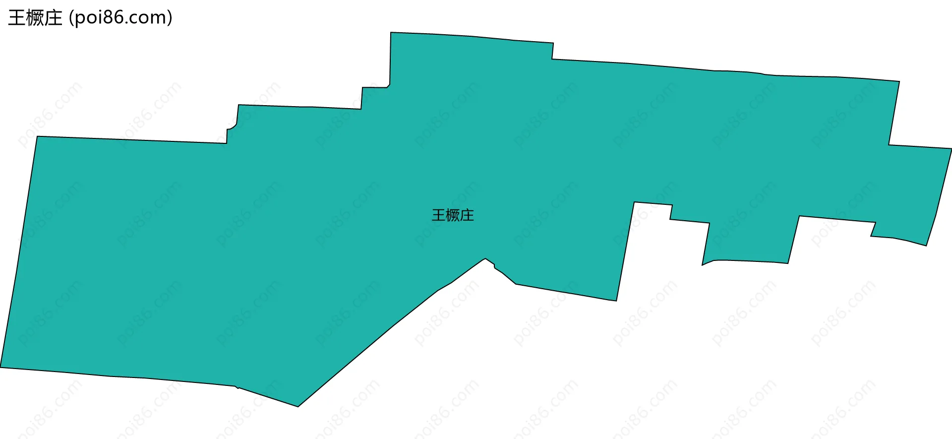 王橛庄边界地图