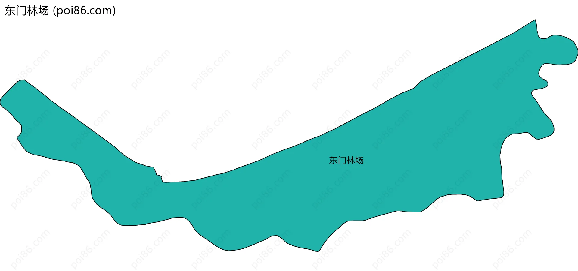 东门林场边界地图