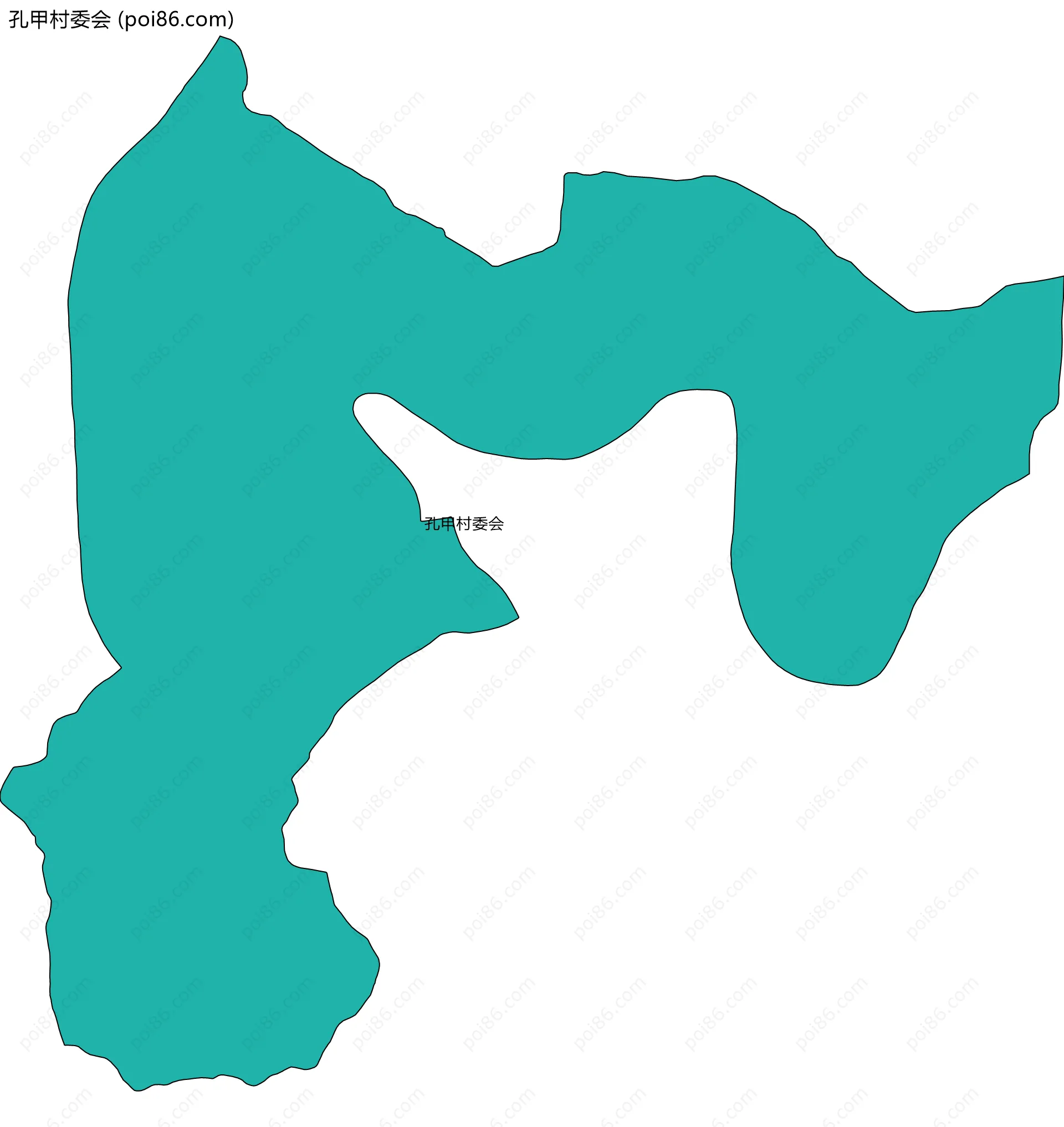 孔甲村委会边界地图