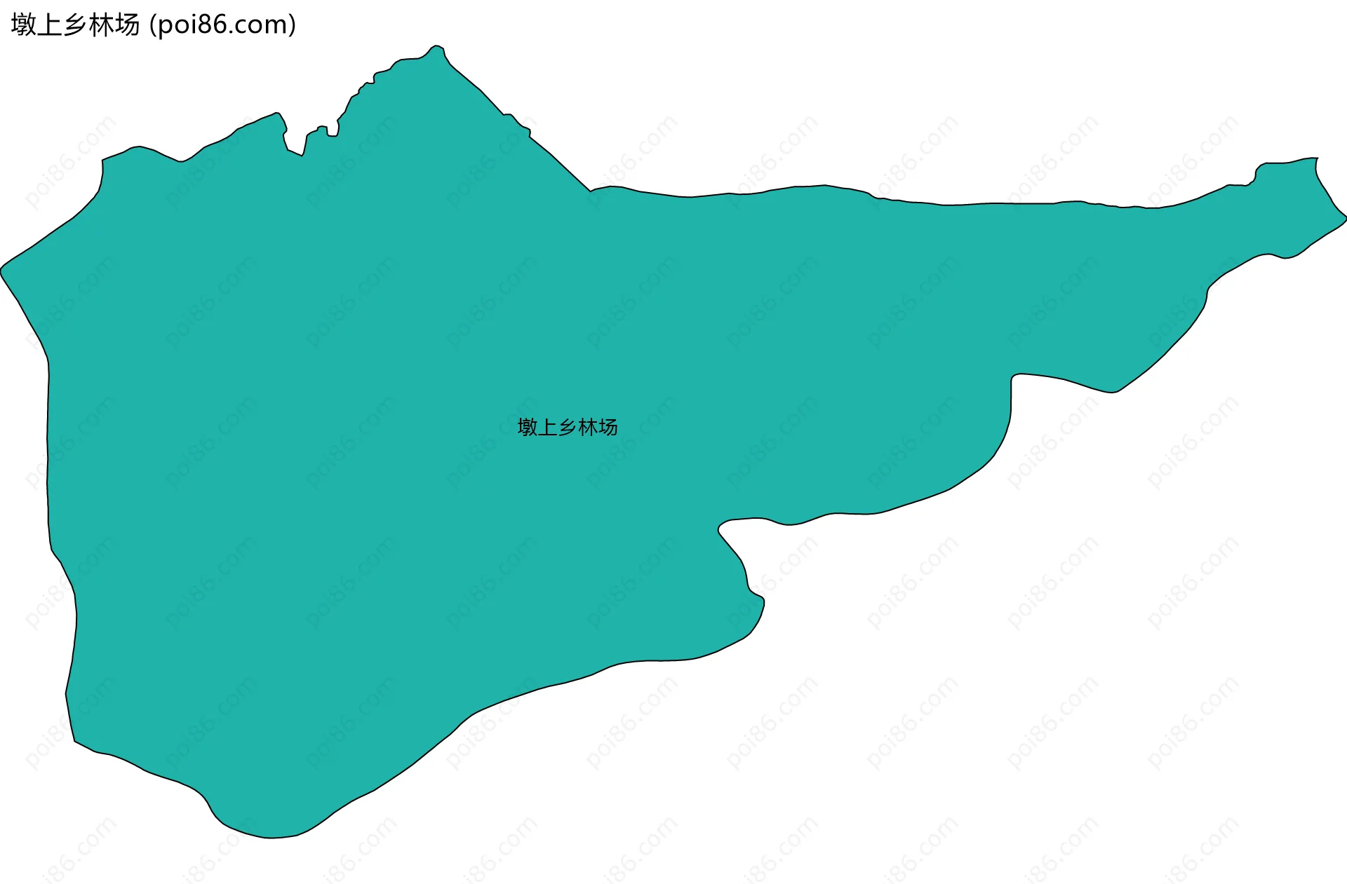 墩上乡林场边界地图