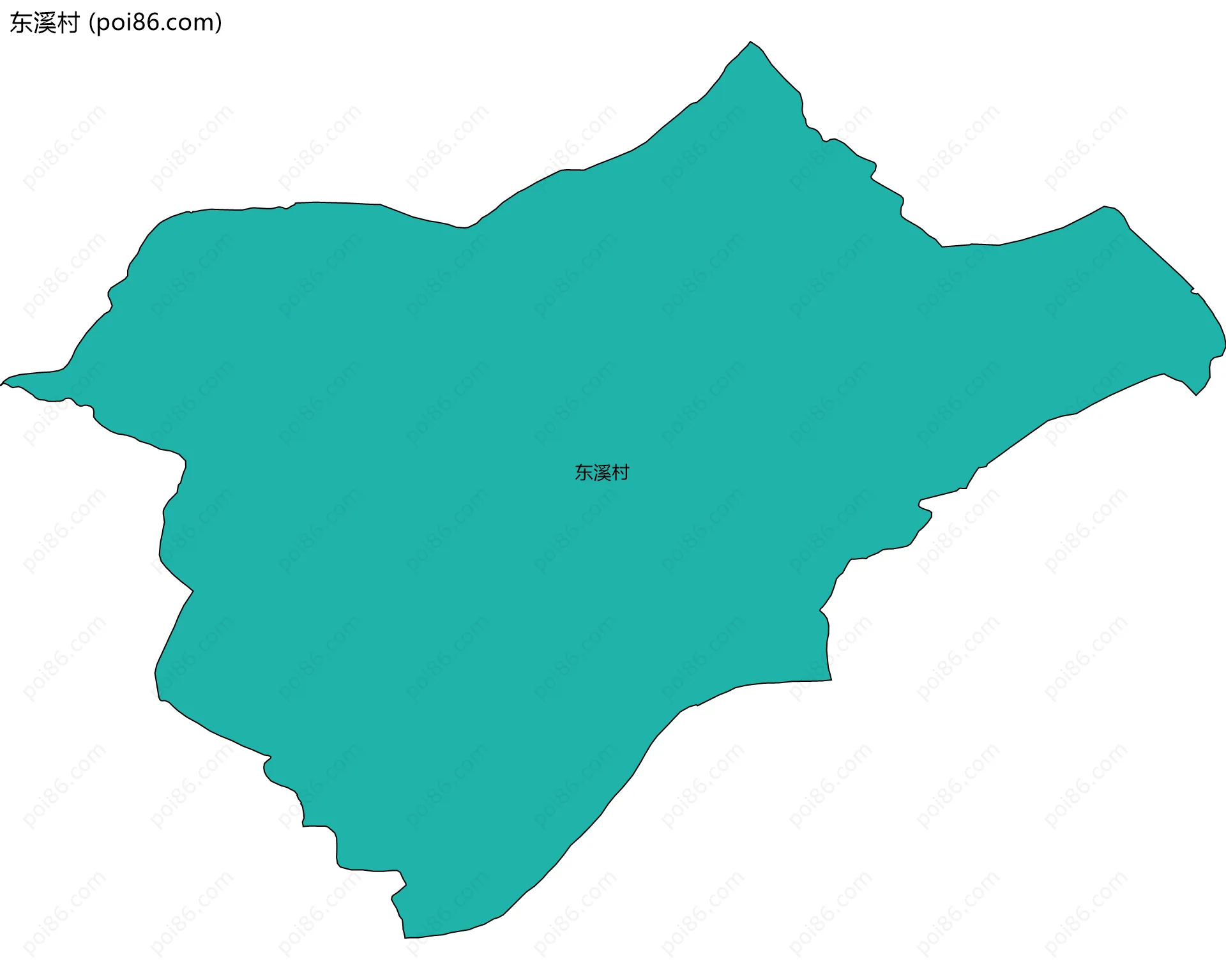 东溪村边界地图