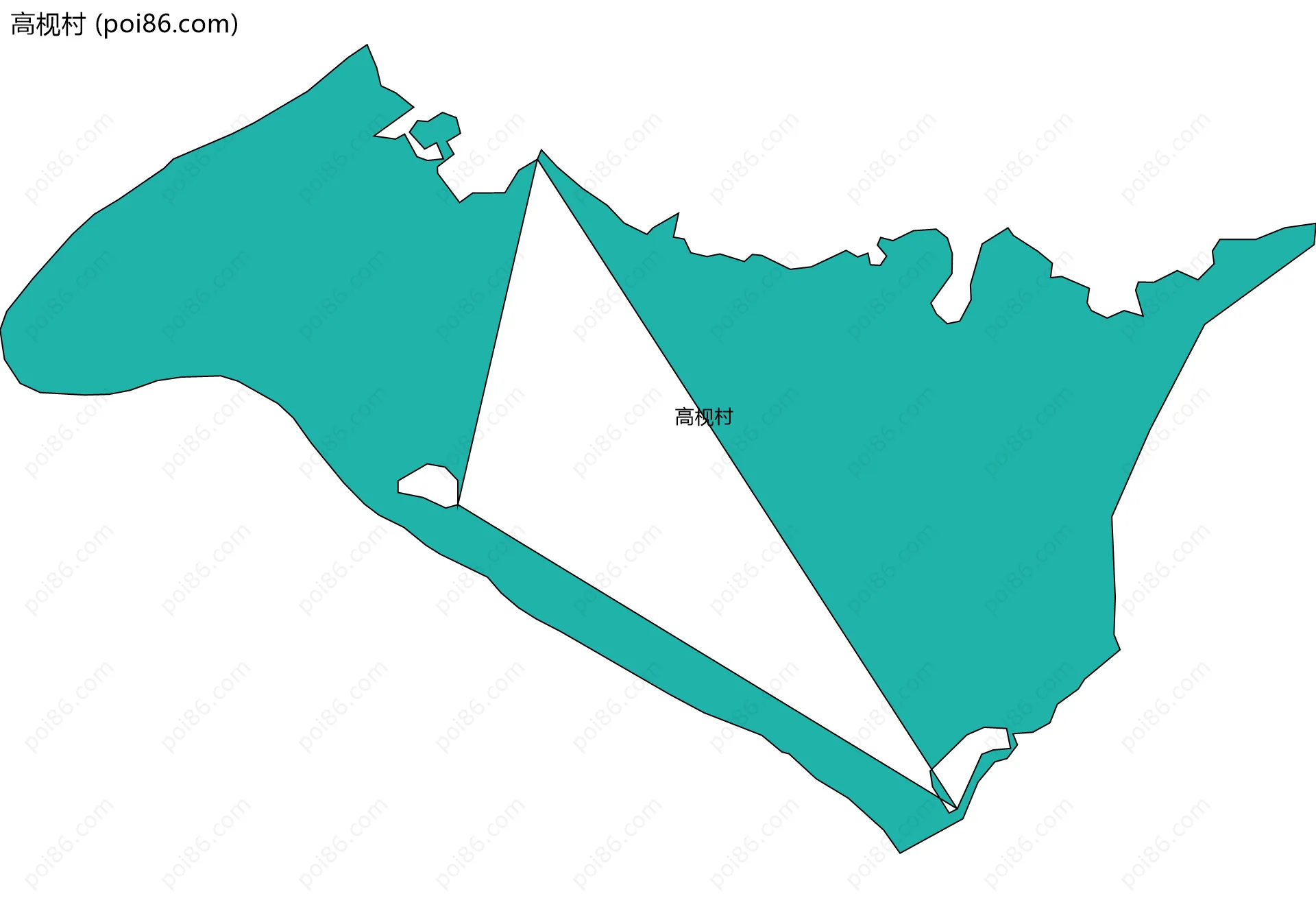 高枧村边界地图