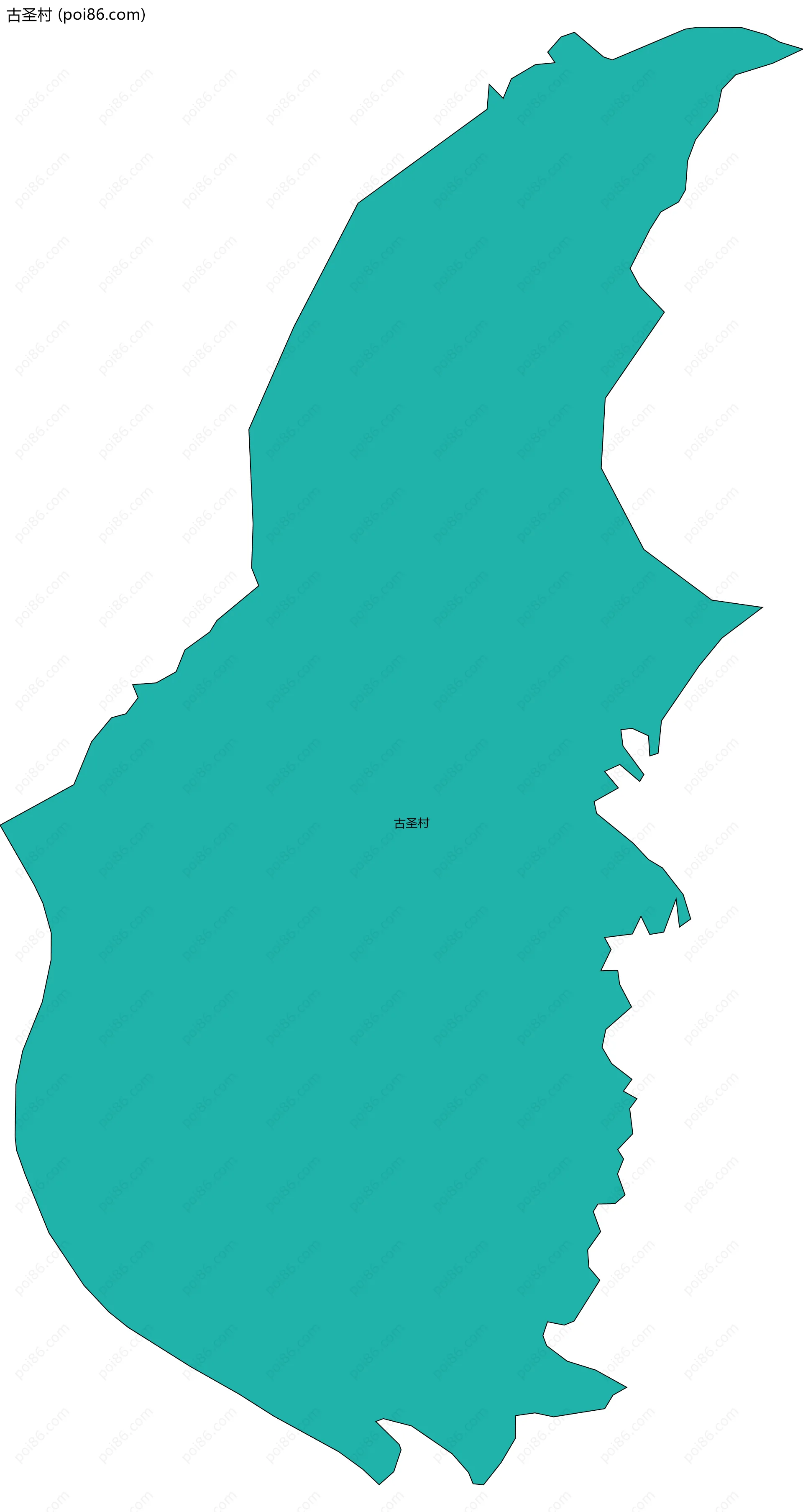 古圣村边界地图