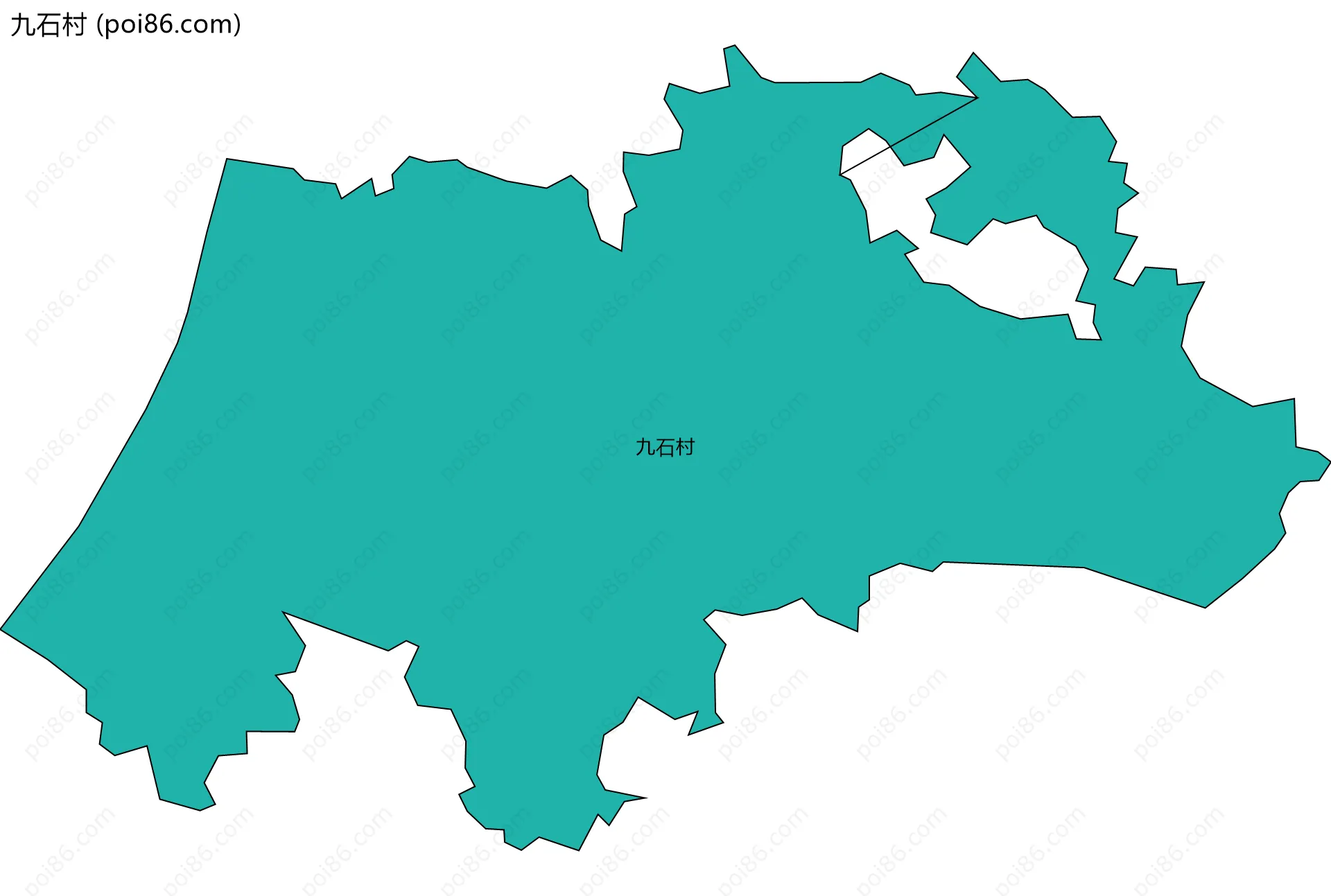 九石村边界地图