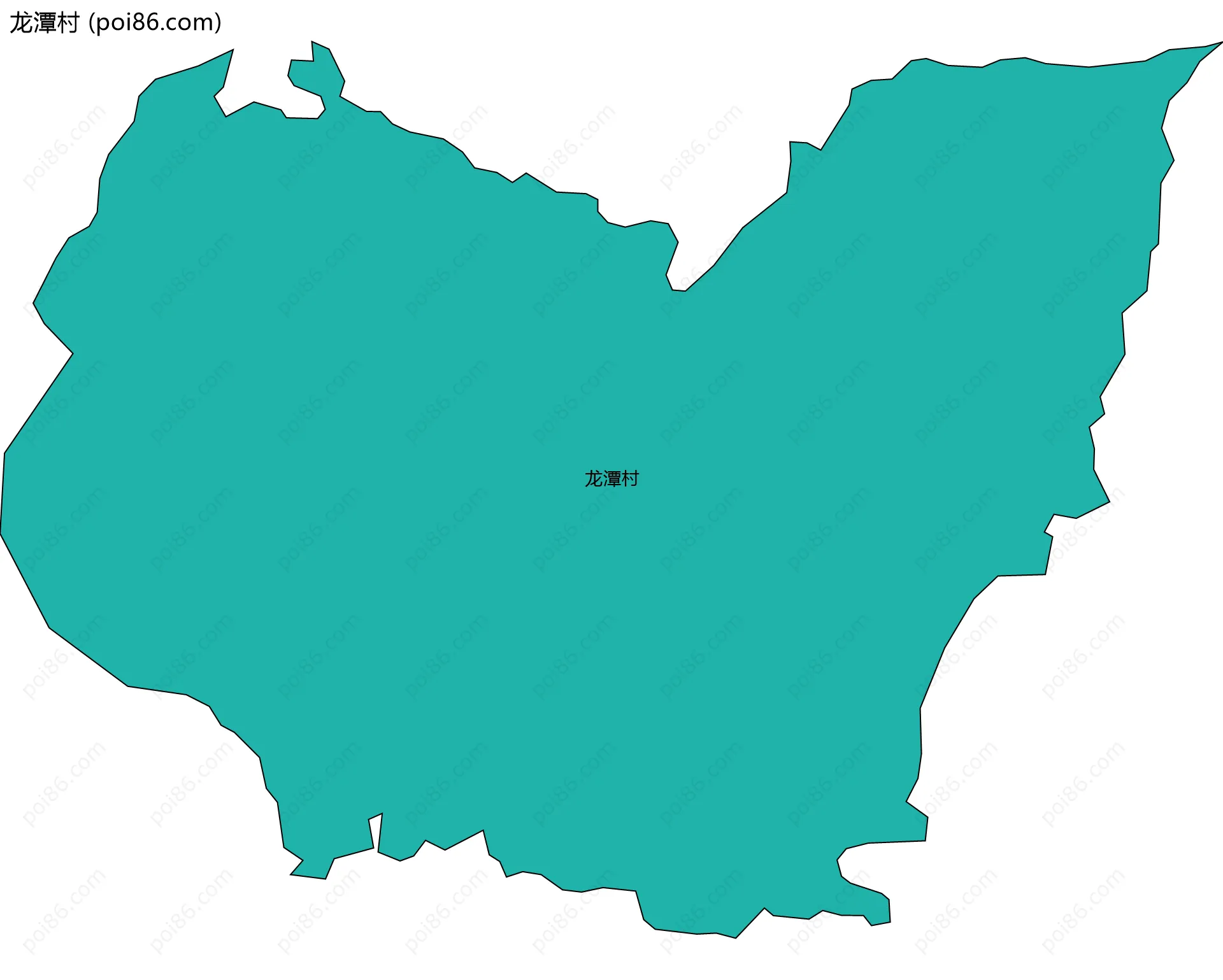 龙潭村边界地图