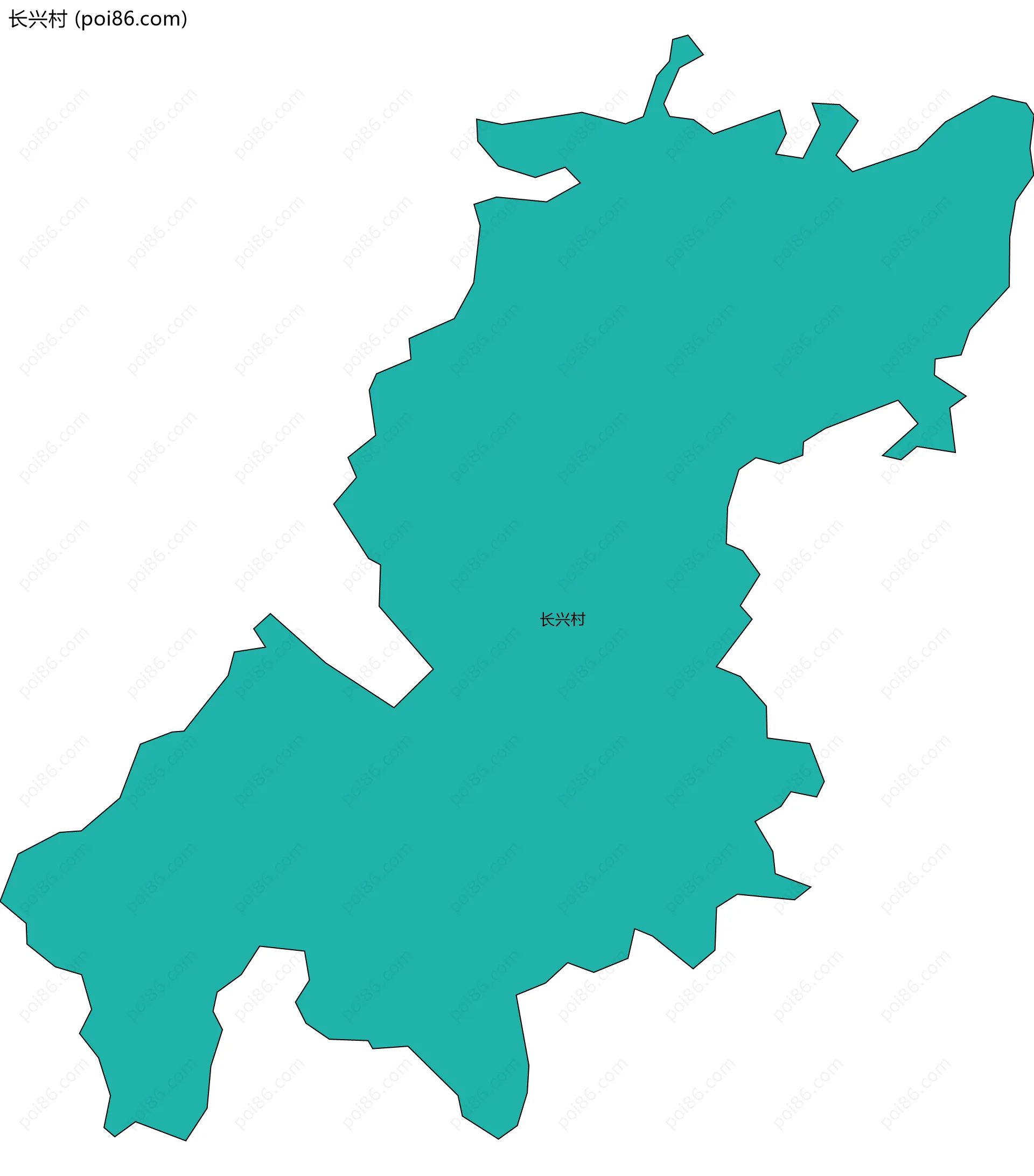 长兴村边界地图