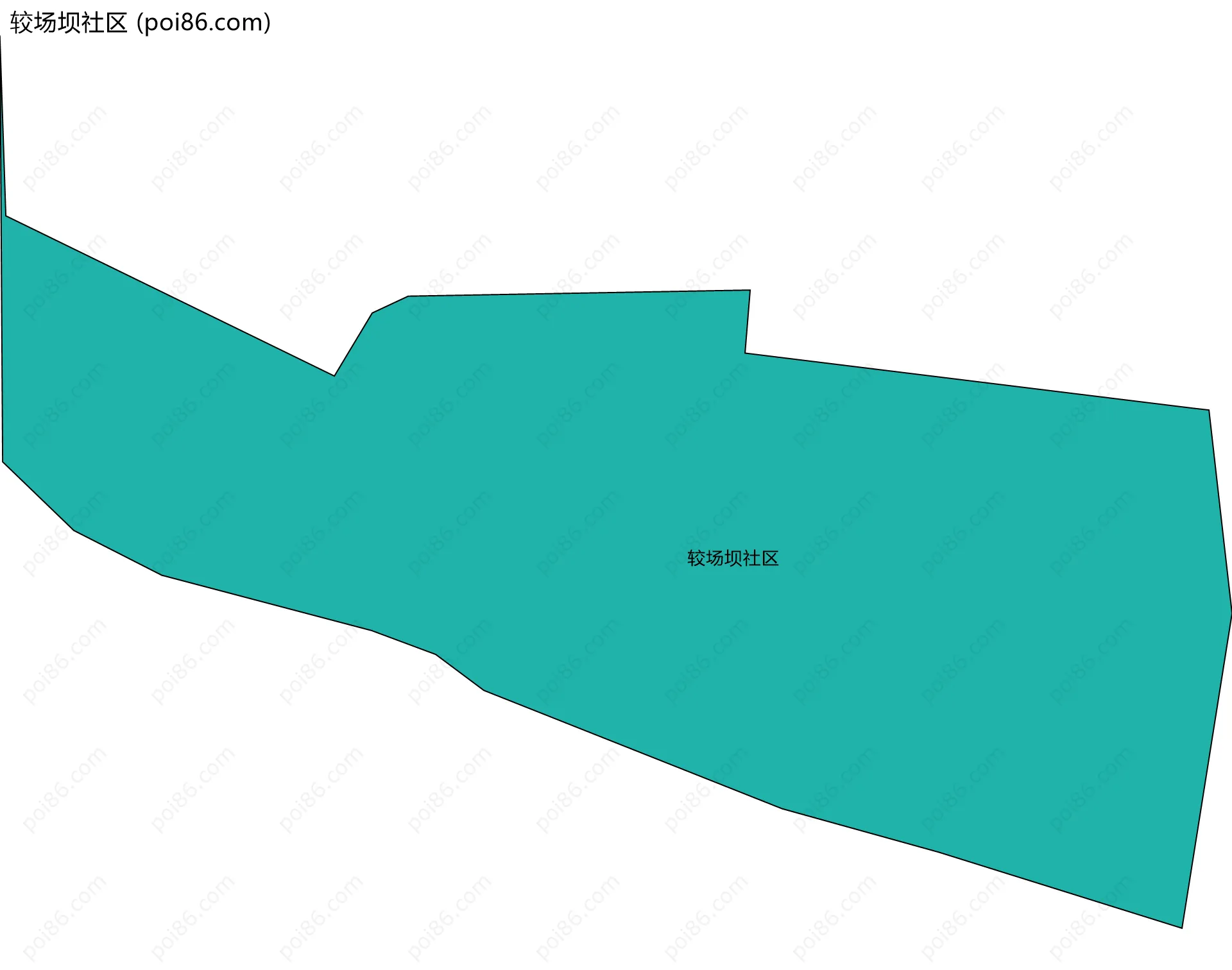 较场坝社区边界地图